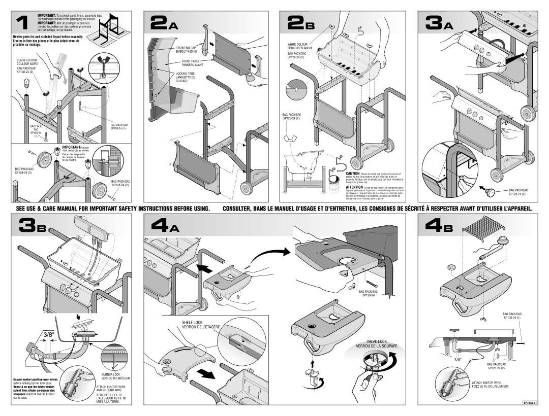 Fiesta EA24039 manual Shelf Lock Verrou DE L’ÉTAGÈRE 