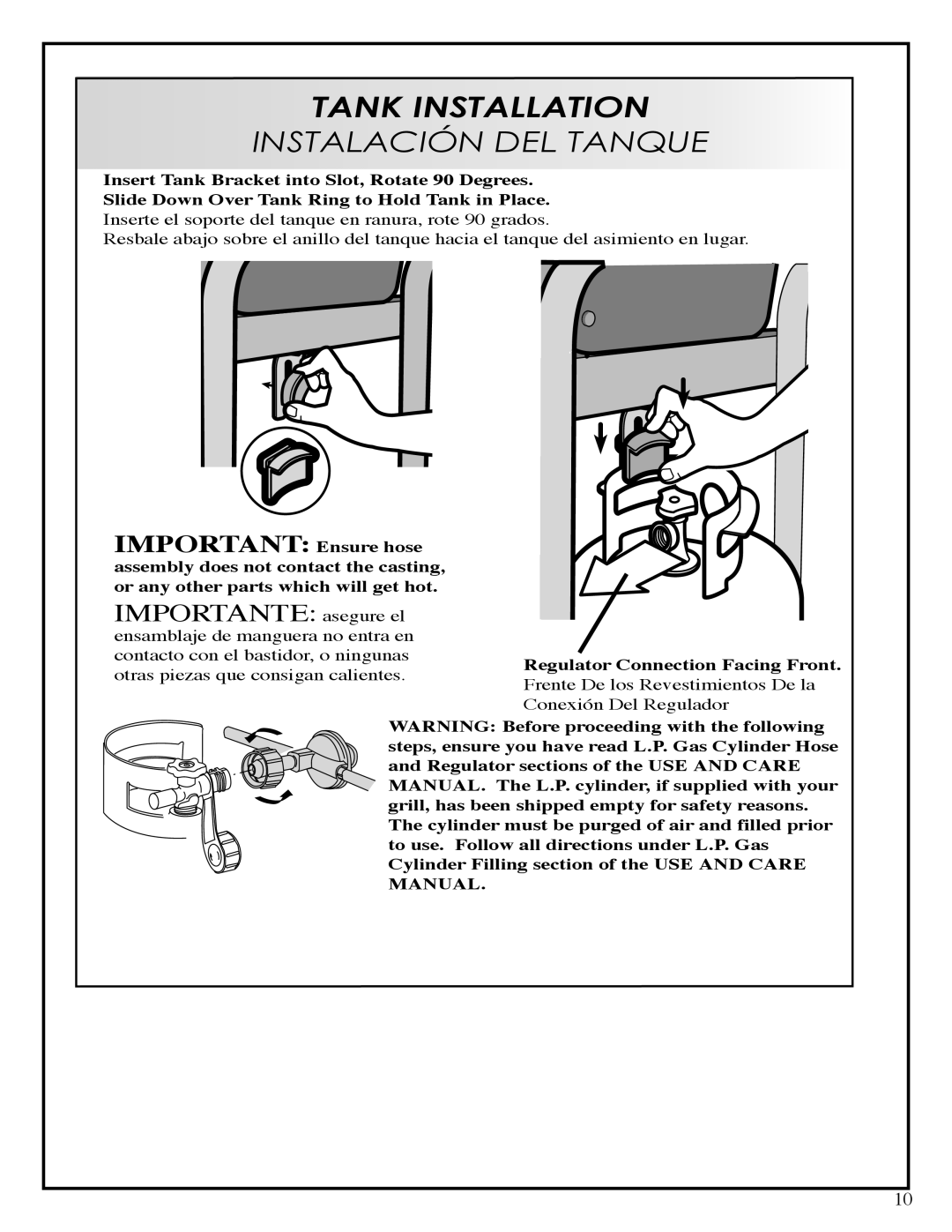 Fiesta EHA2240-B404 manual Tank Installation 