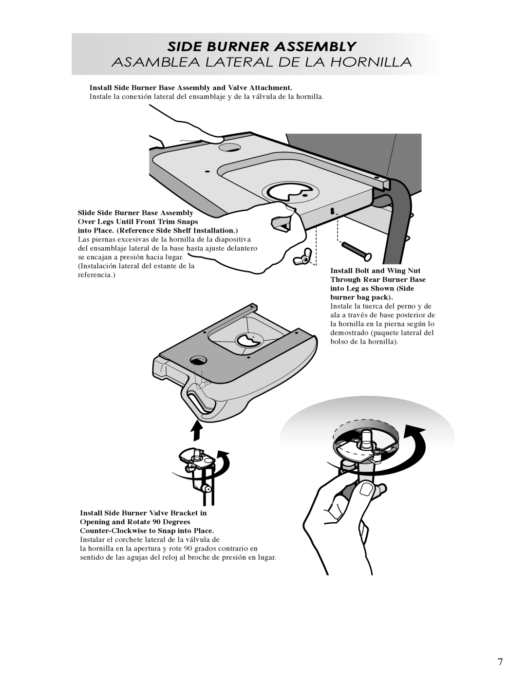 Fiesta EHA2240-B404 manual Side Burner Assembly 