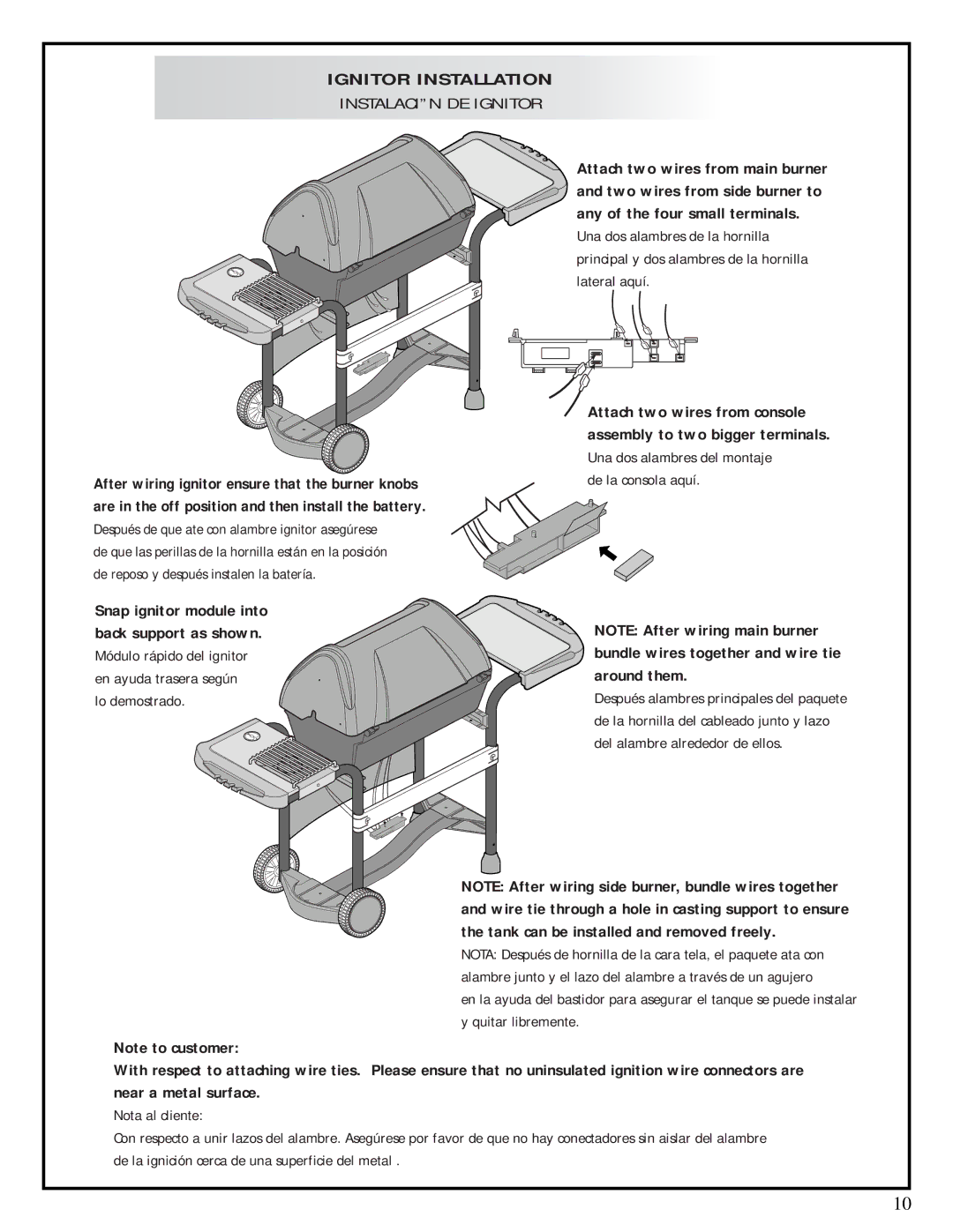 Fiesta ESD45055-B401 manual Ignitor Installation 