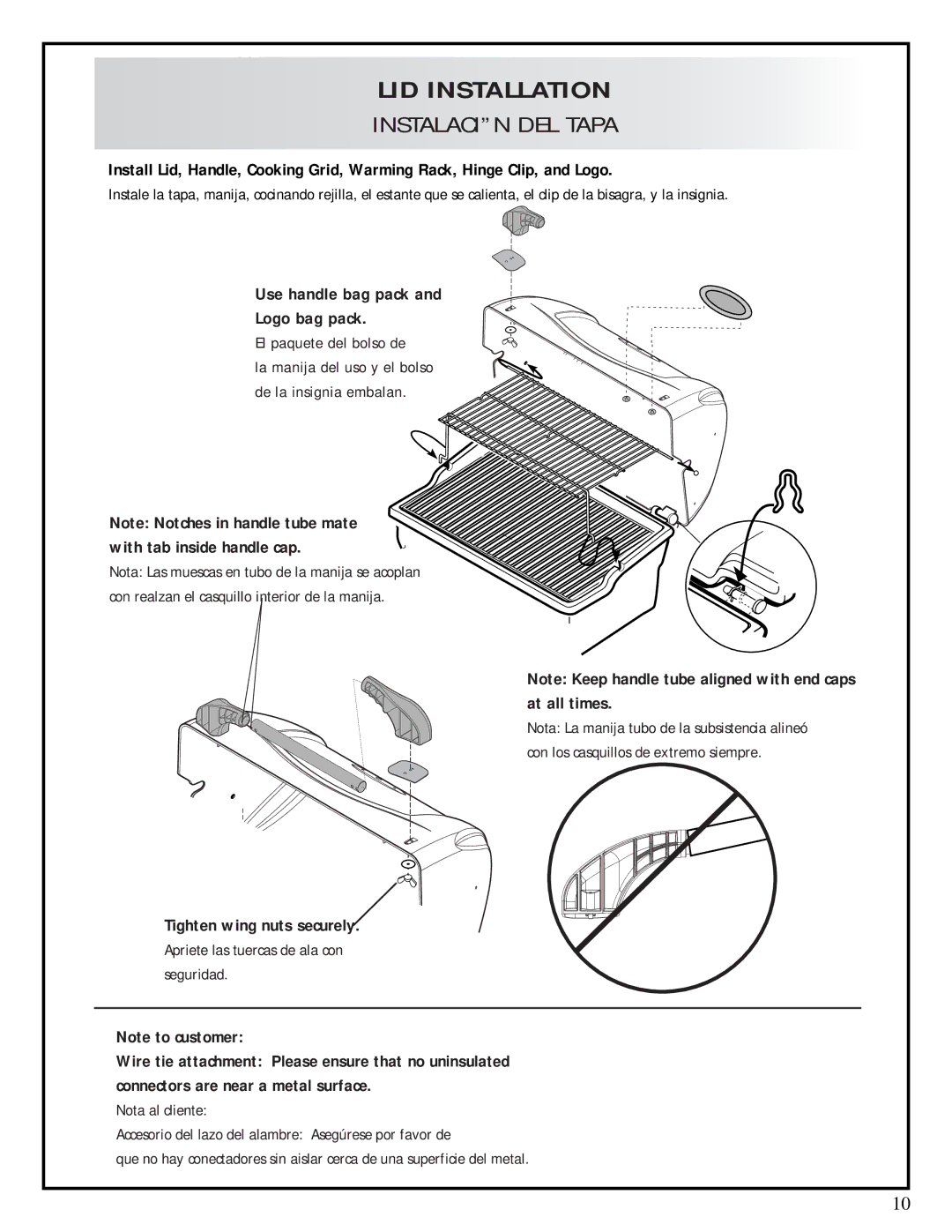 Fiesta ESD45055-BC301 manual LID Installation 