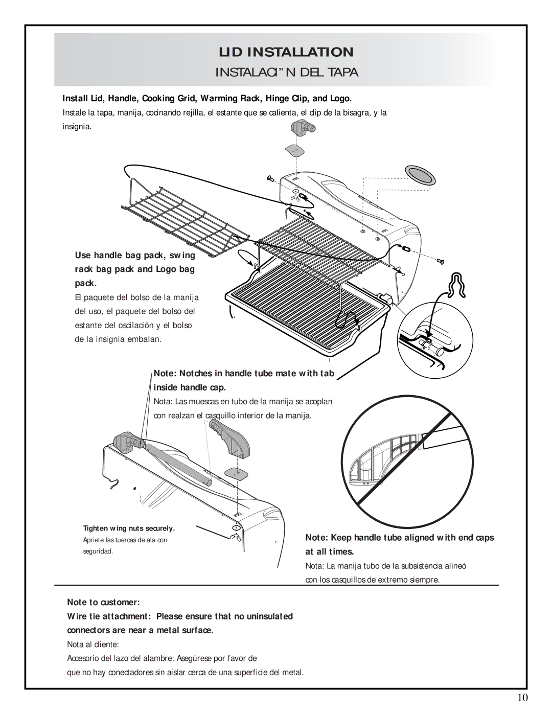 Fiesta ESD45055-BC303 manual LID Installation 