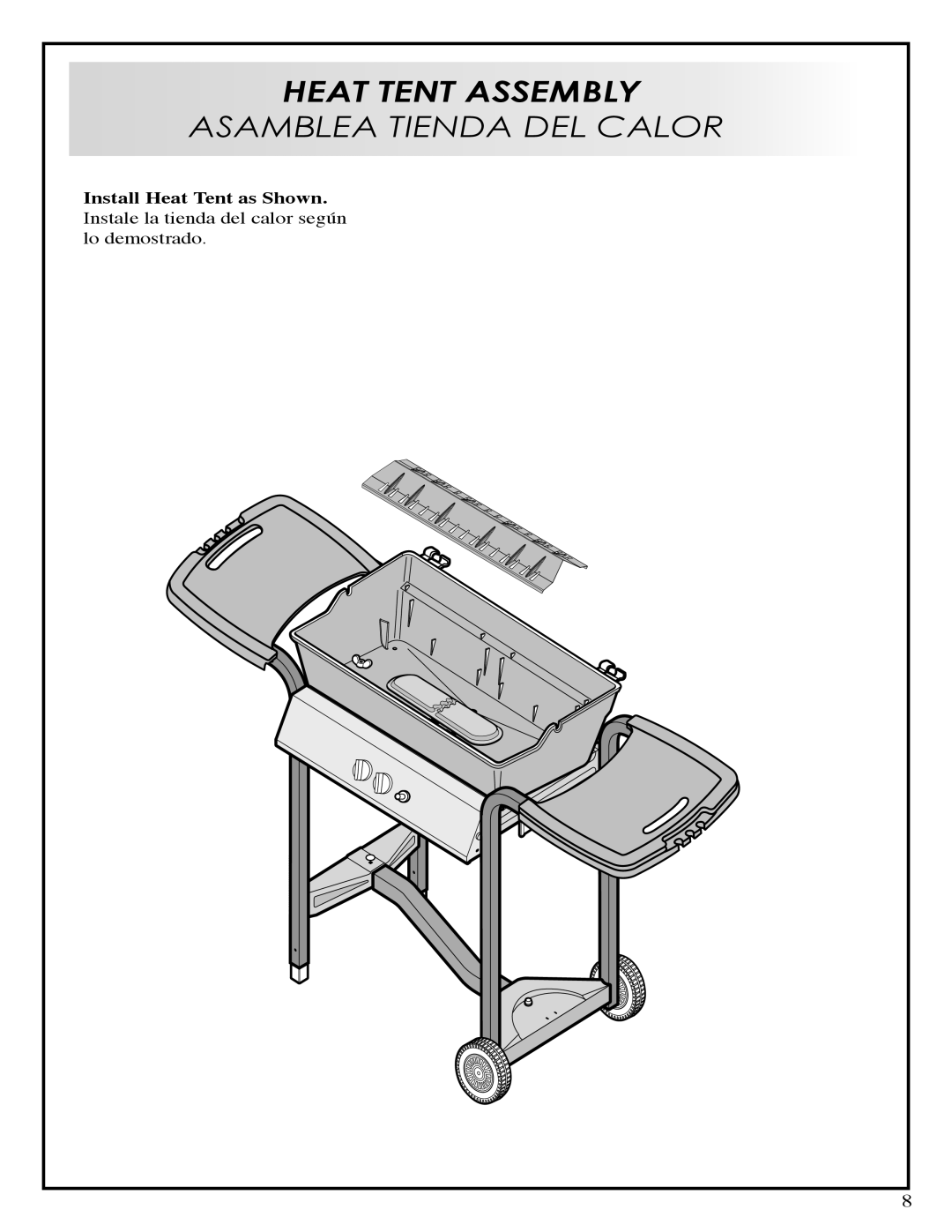 Fiesta EZA24025-B309 manual Heat Tent Assembly 