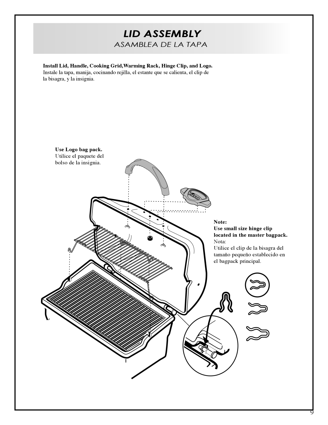 Fiesta EZA24025-B309 manual LID Assembly 