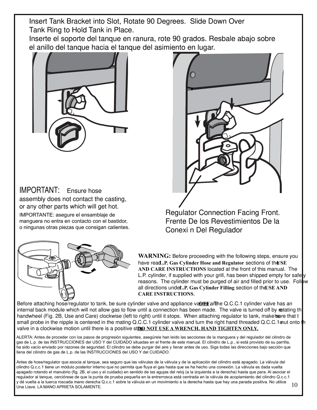 Fiesta EZA345435-B334 manual Important Ensure hose 