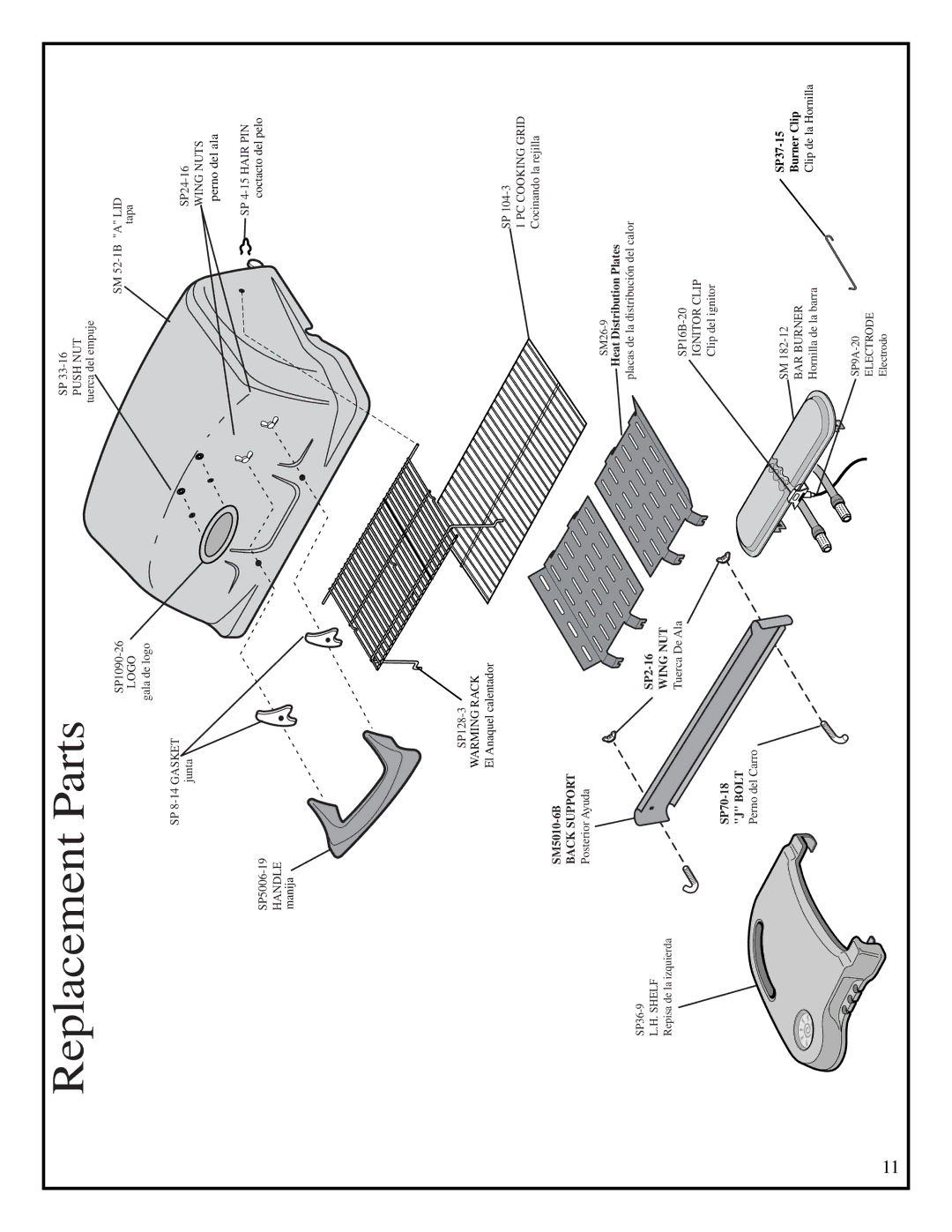 Fiesta EZA345435-B334 manual ReplacementParts 