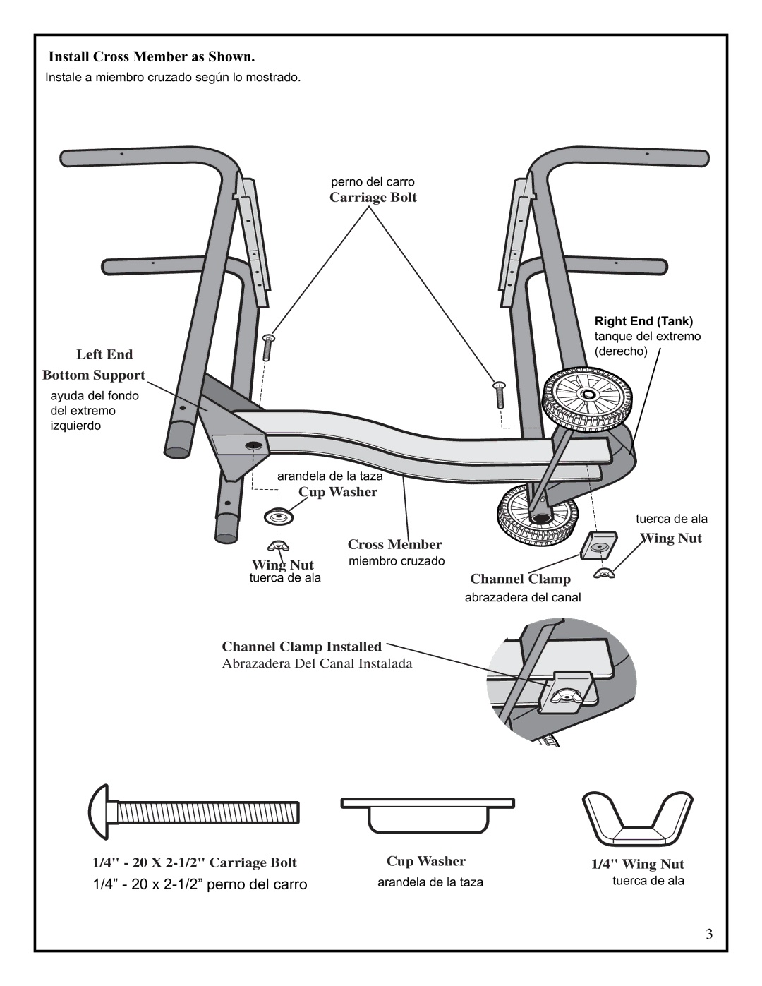 Fiesta EZA345435-B334 manual Install Cross Member as Shown 