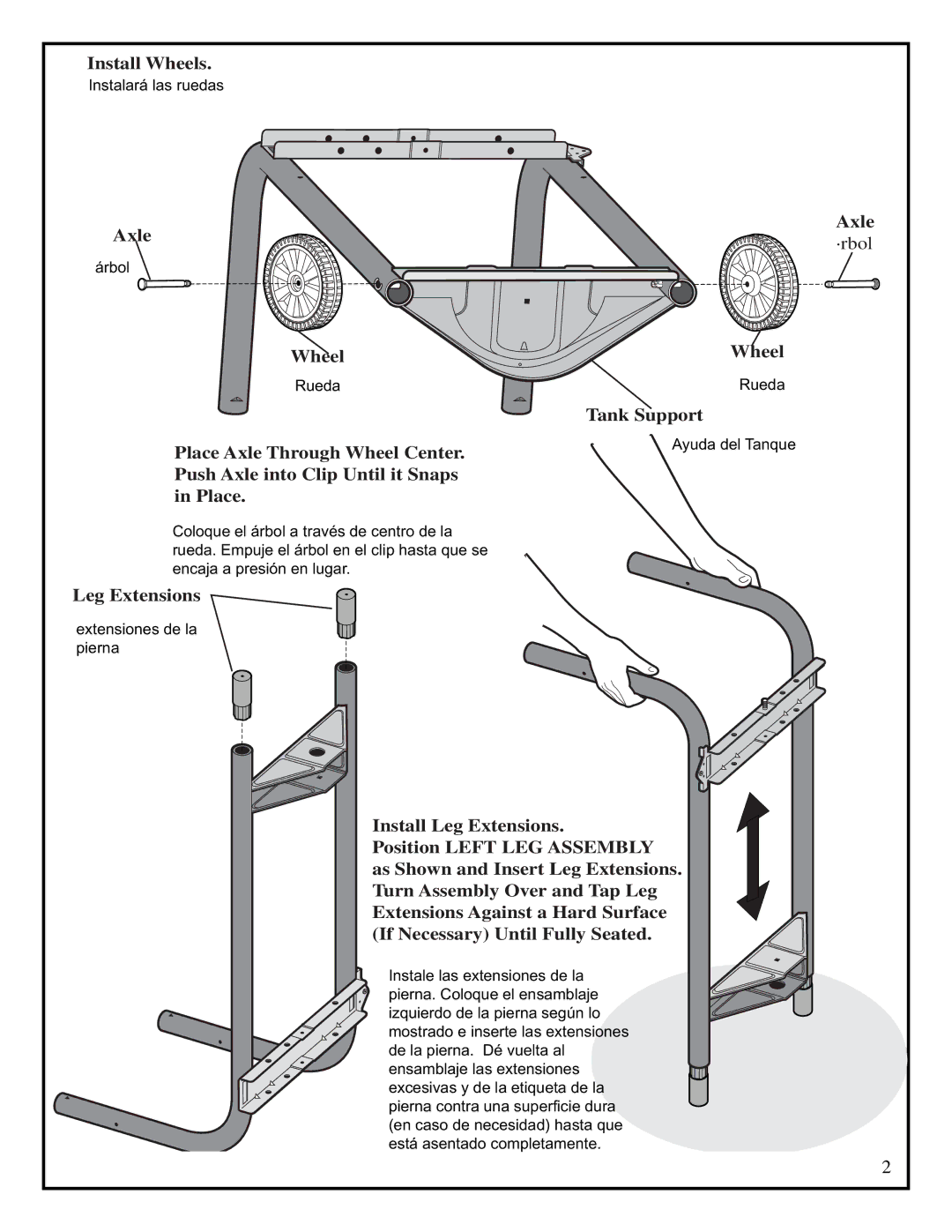 Fiesta EZA34545-P306 manual Install Wheels 