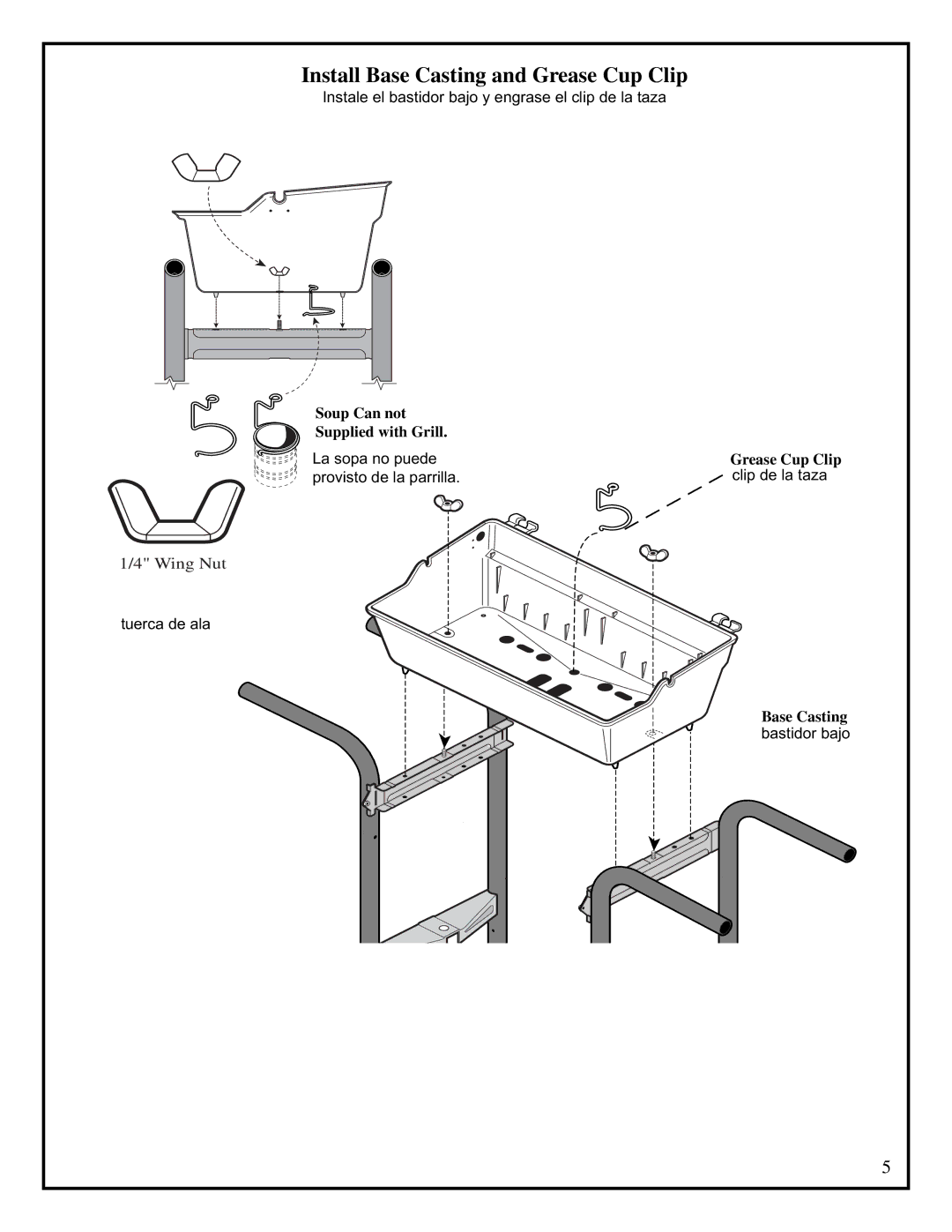 Fiesta EZT34535-B301 manual Install Base Casting and Grease Cup Clip 