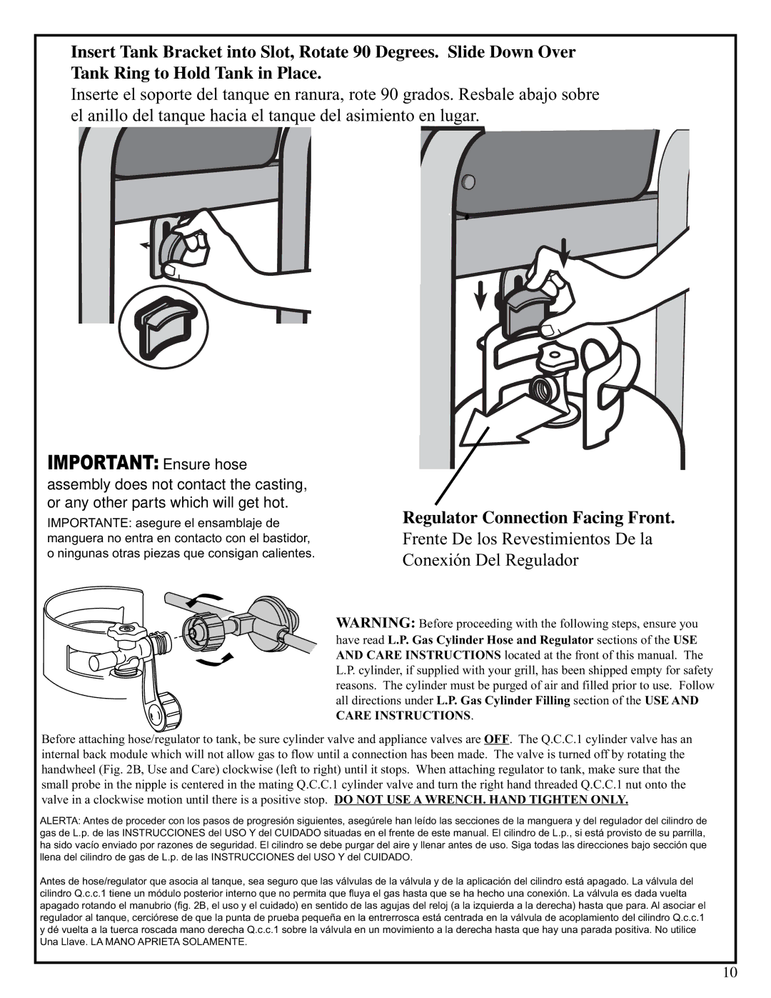 Fiesta EZT34535-B303 manual Important Ensure hose 