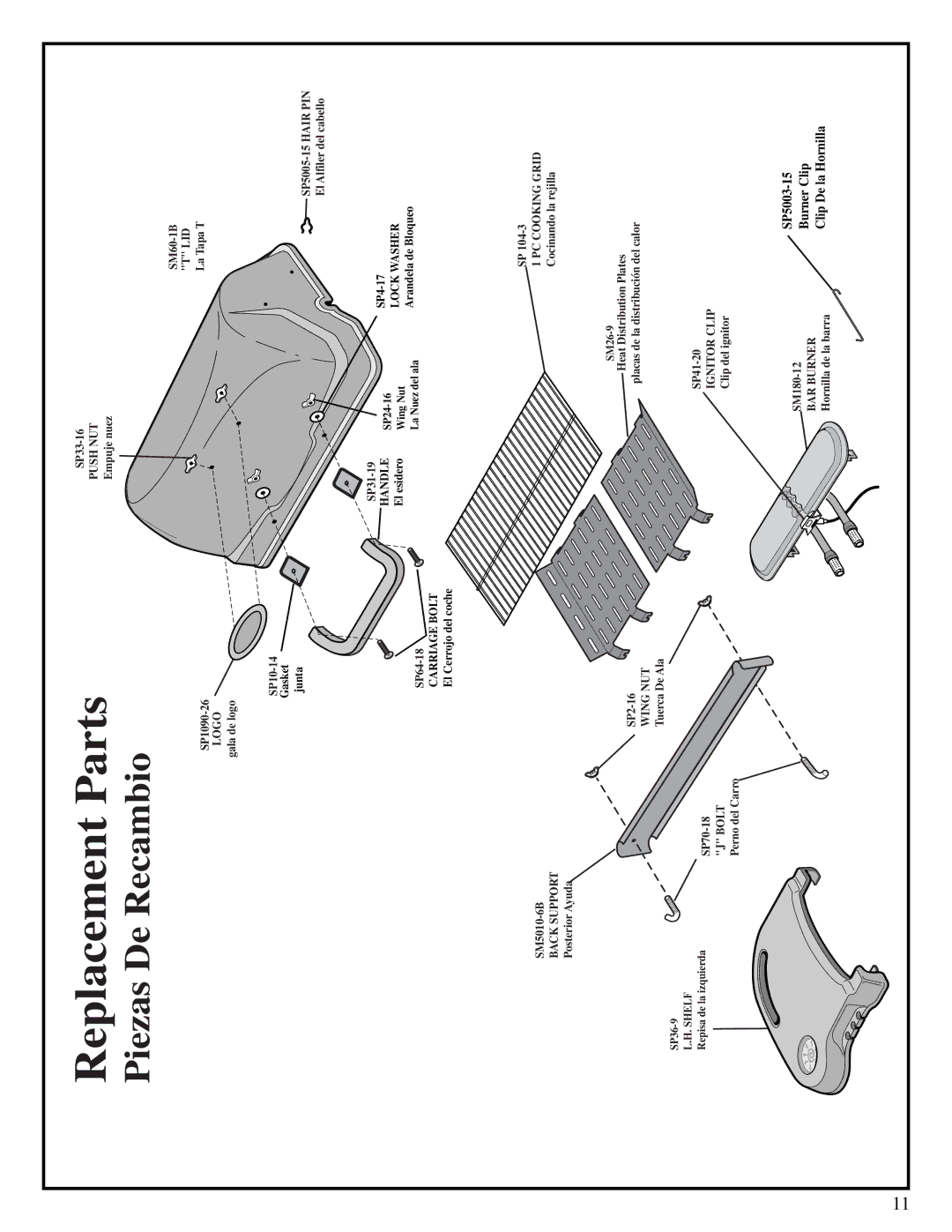 Fiesta EZT34535-B303 manual ReplacementParts 