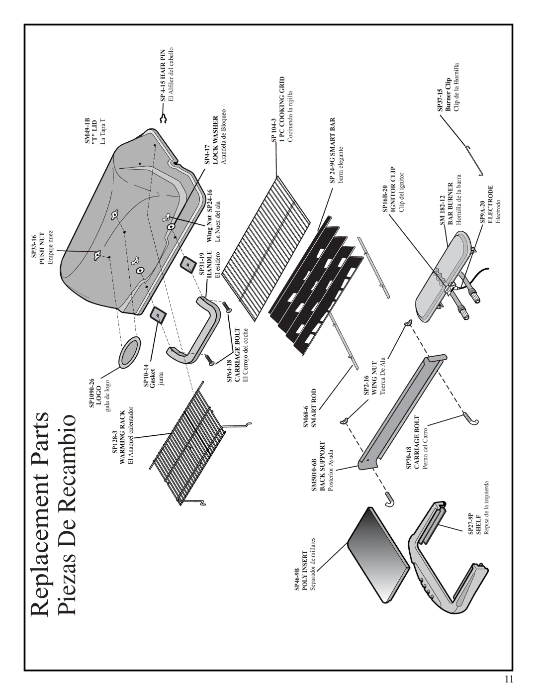 Fiesta EZT34535-B401 manual ReplacementParts 