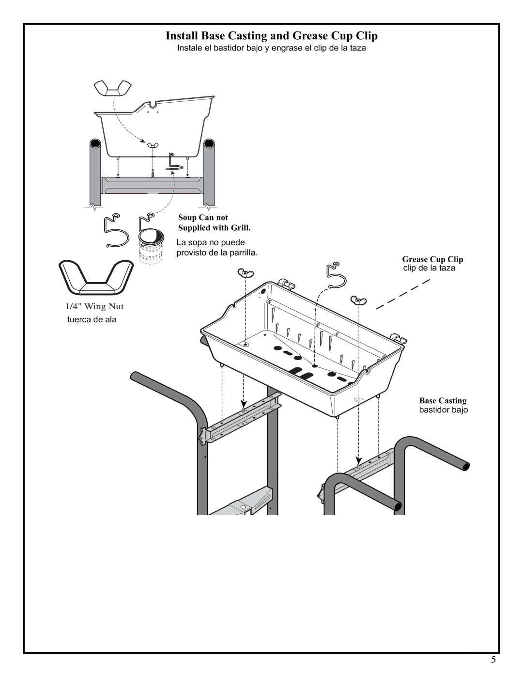 Fiesta EZT34535-P412 manual Install Base Casting and Grease Cup Clip 