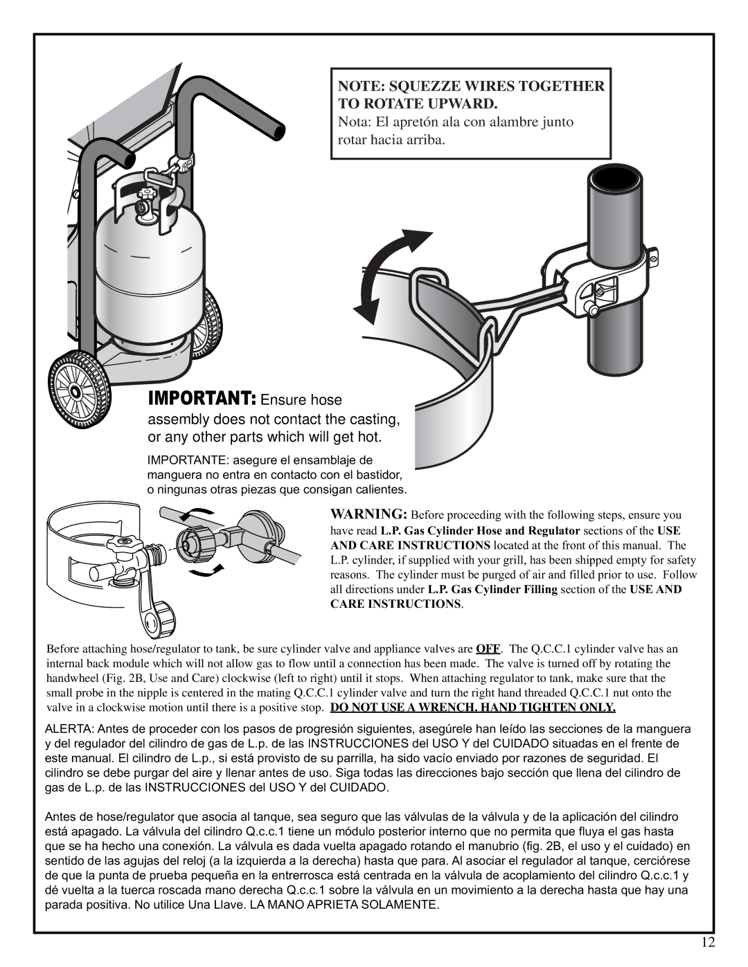 Fiesta EZT34545-P310 manual Important Ensure hose 