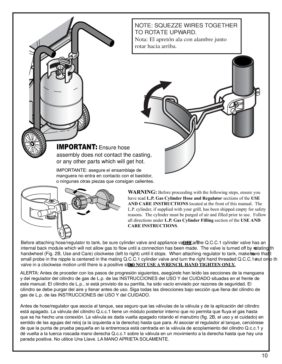 Fiesta EZT40040-B312 manual Important Ensure hose 