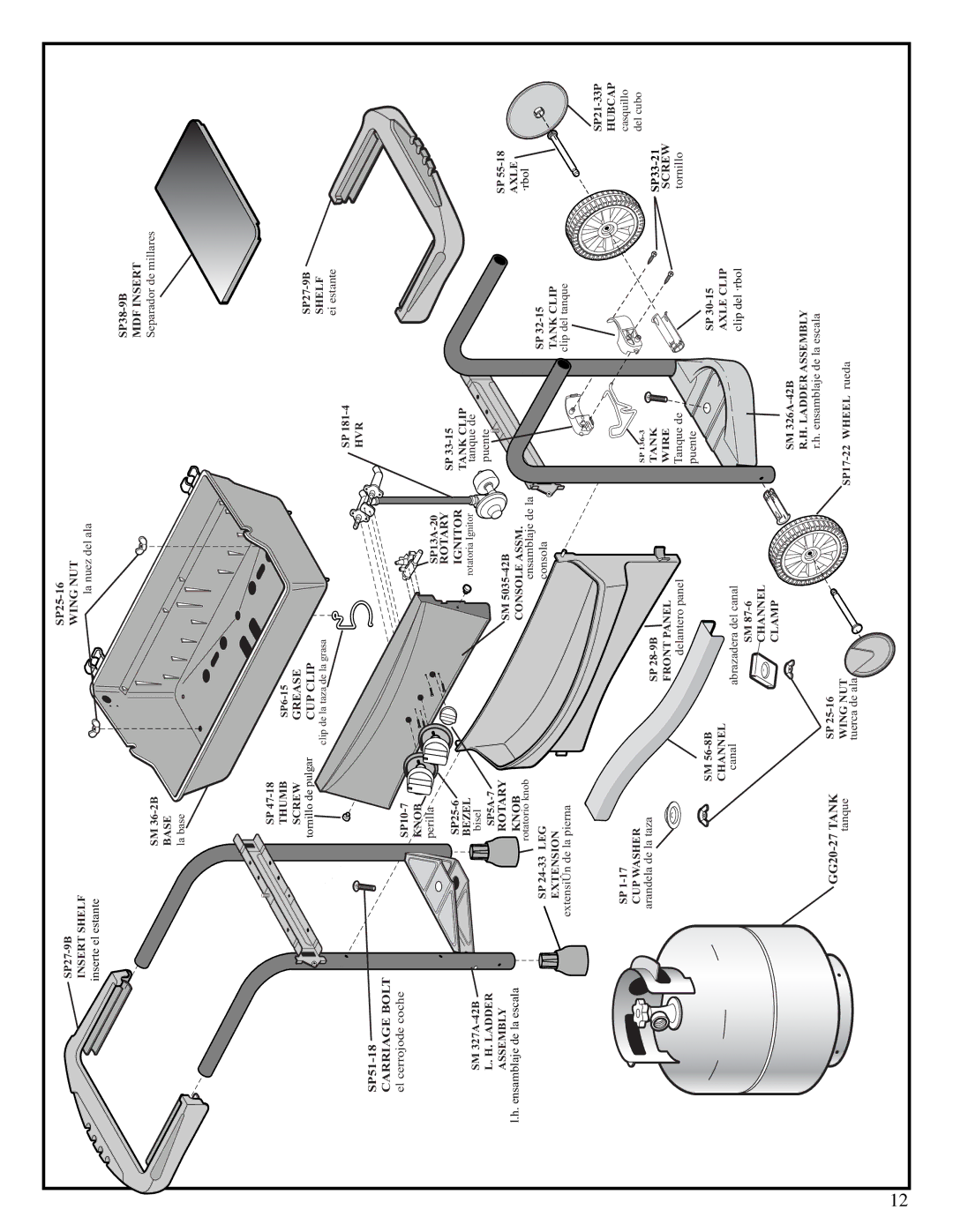 Fiesta EZT40040-B312 manual Carriagebolt 