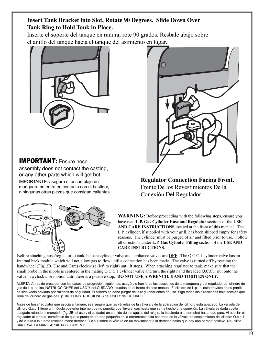 Fiesta EZT40040-P301 manual Important Ensure hose 