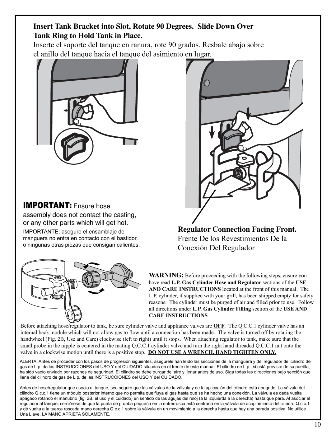 Fiesta EZT40040-P407 manual Important Ensure hose 