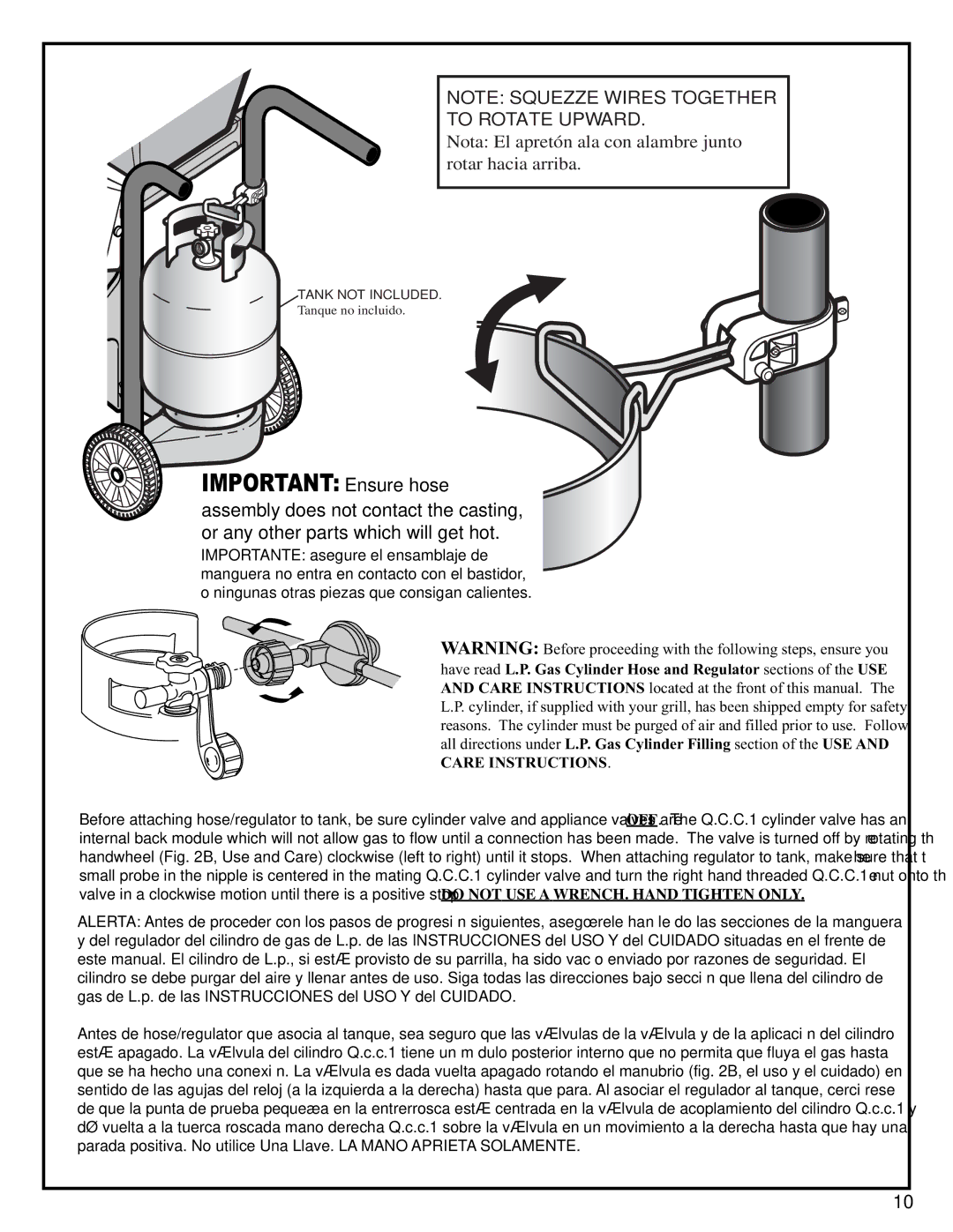 Fiesta EZT40040-P413 manual Important Ensure hose 