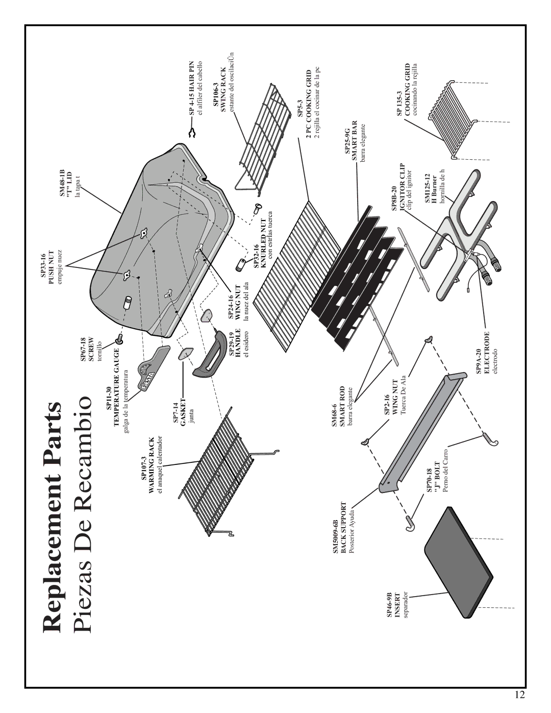 Fiesta EZT40050-B405 manual ReplacementParts 