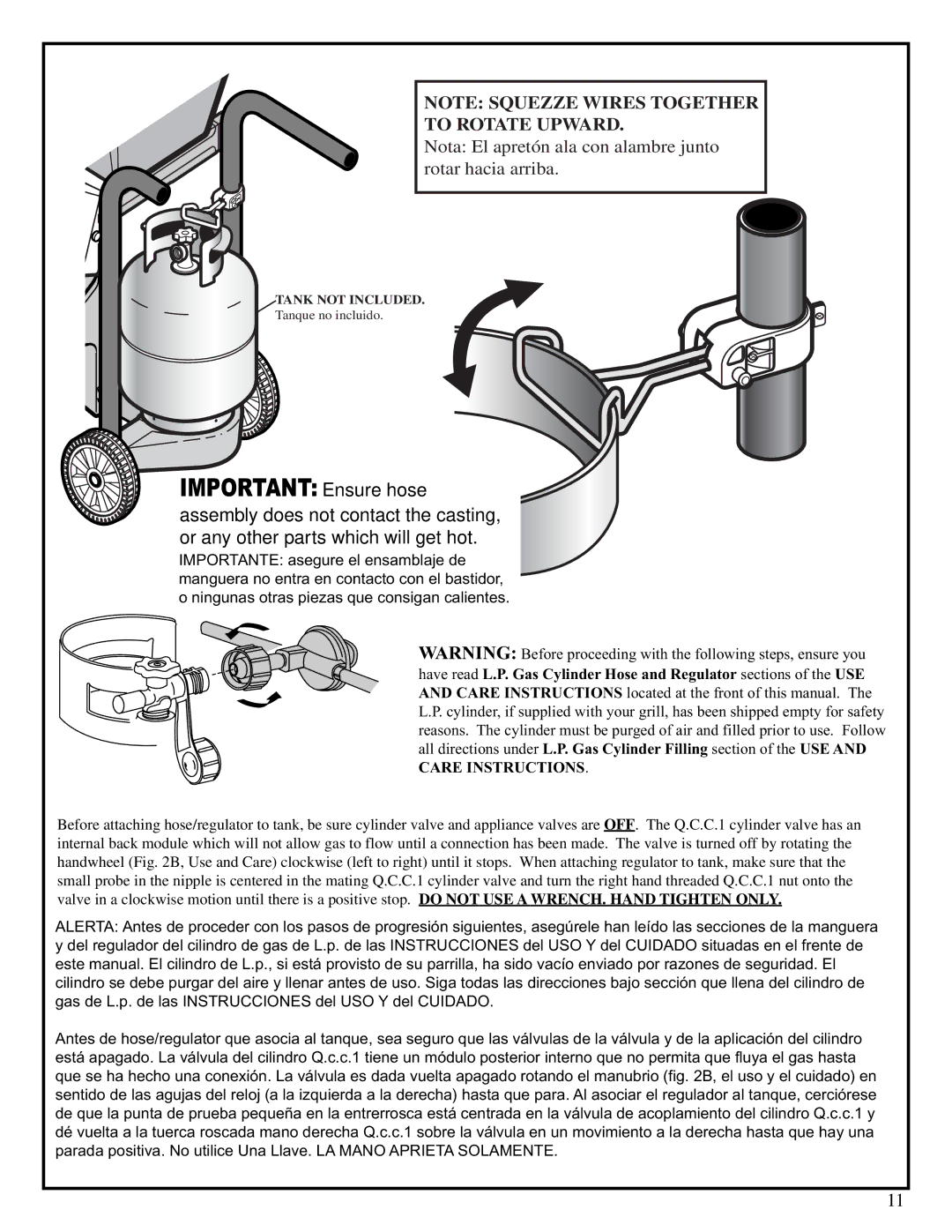 Fiesta EZT40050-B416 manual Important Ensure hose 