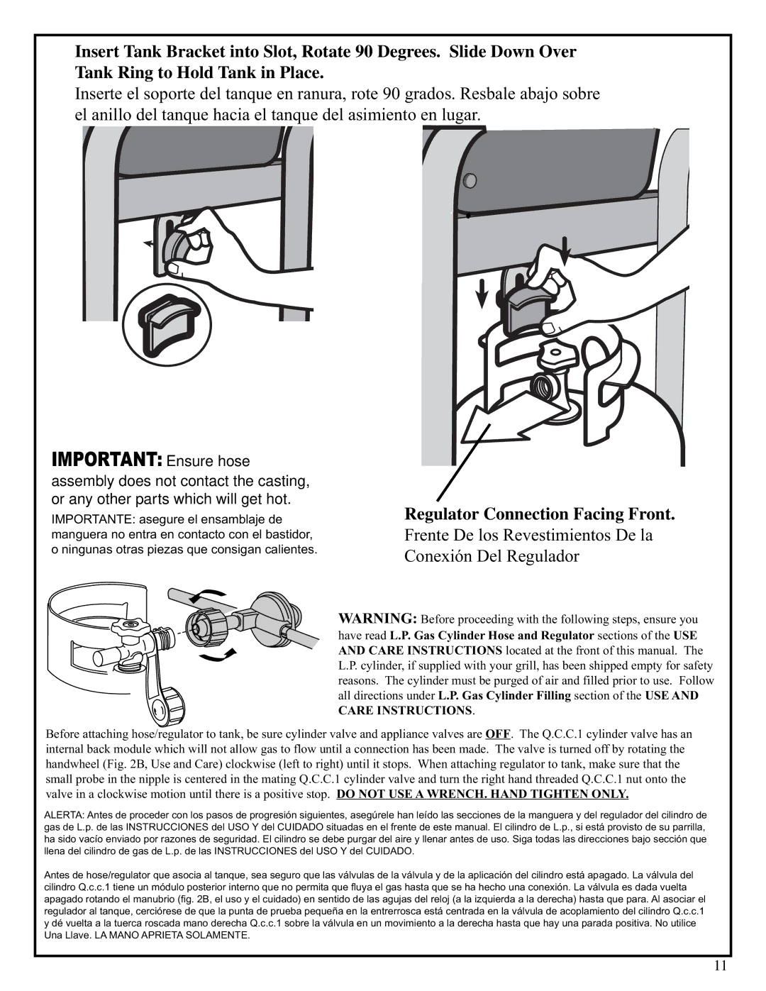 Fiesta EZT40050-BC307 manual Important Ensure hose 