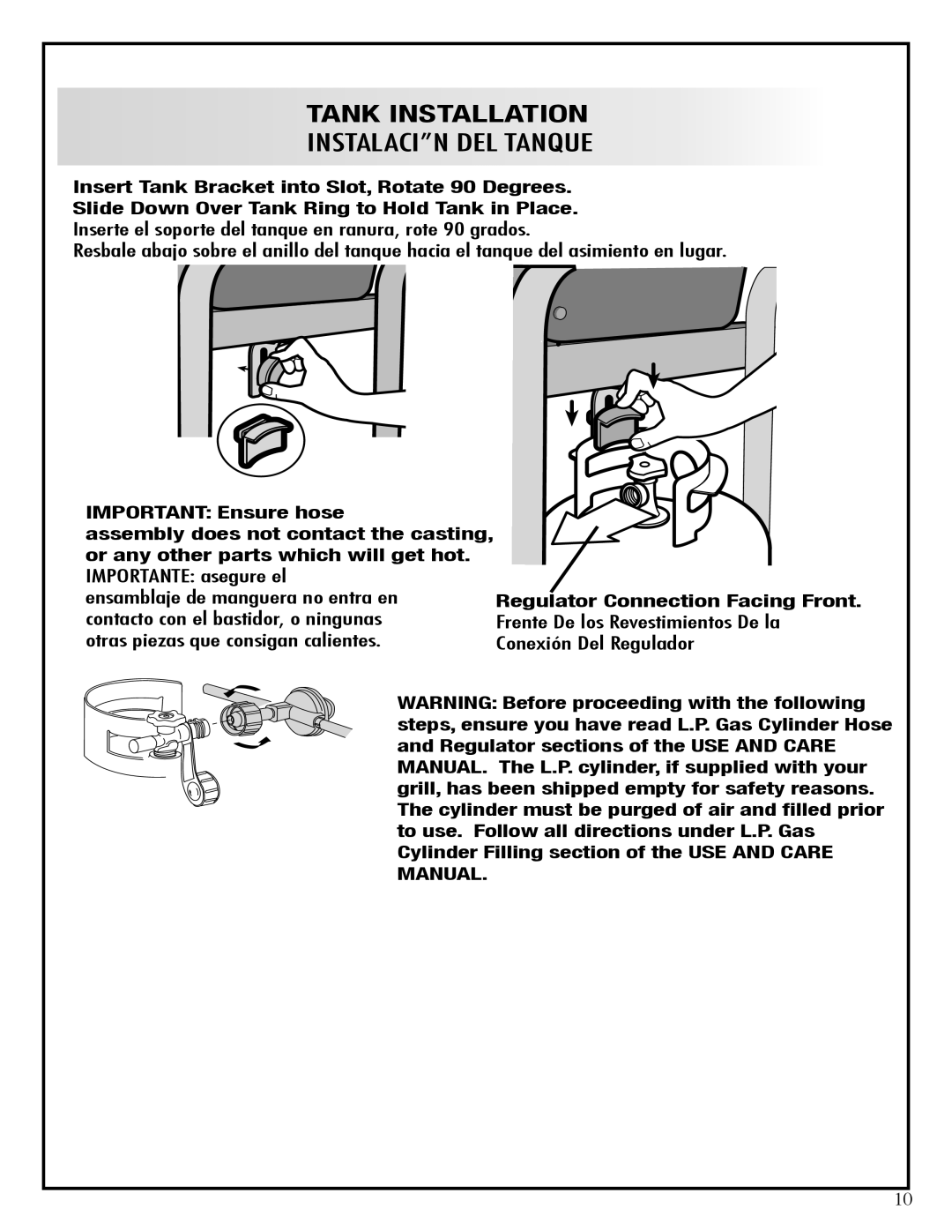 Fiesta EZT40050-P317 manual Tank Installation 