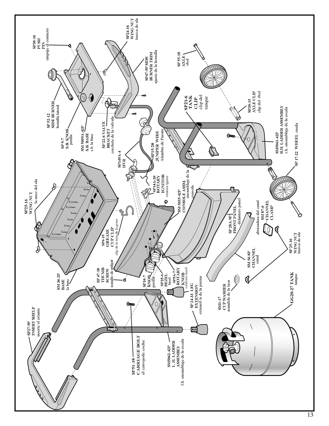 Fiesta EZT40050-P340 manual Tank 