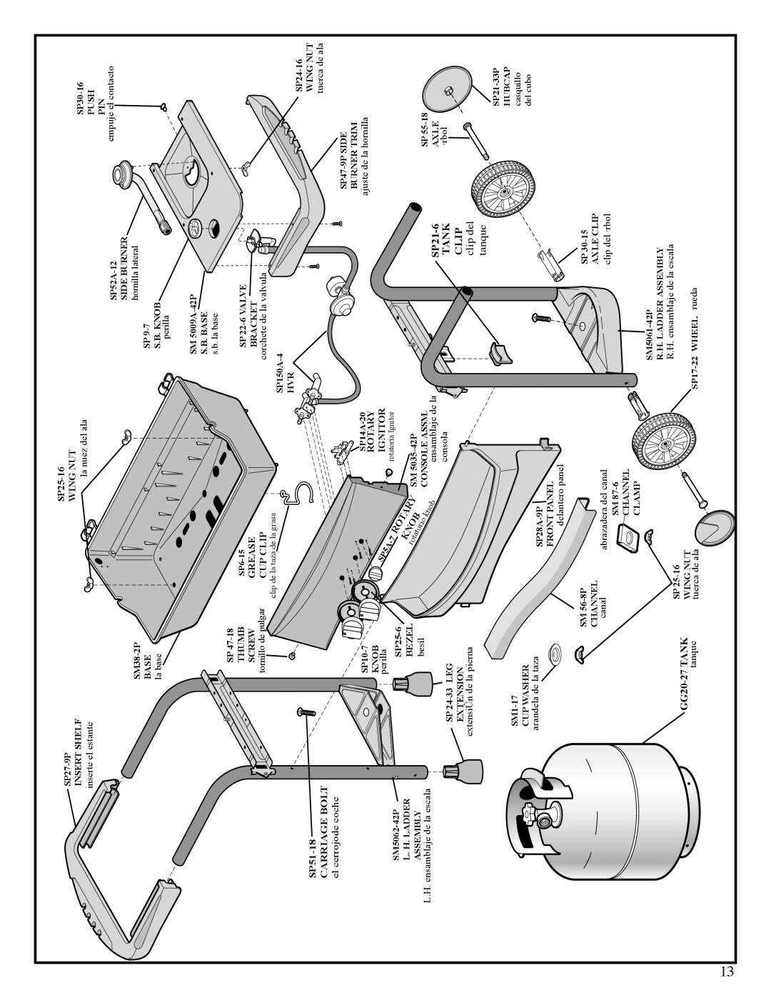 Fiesta EZT45055-P312 manual Tank 