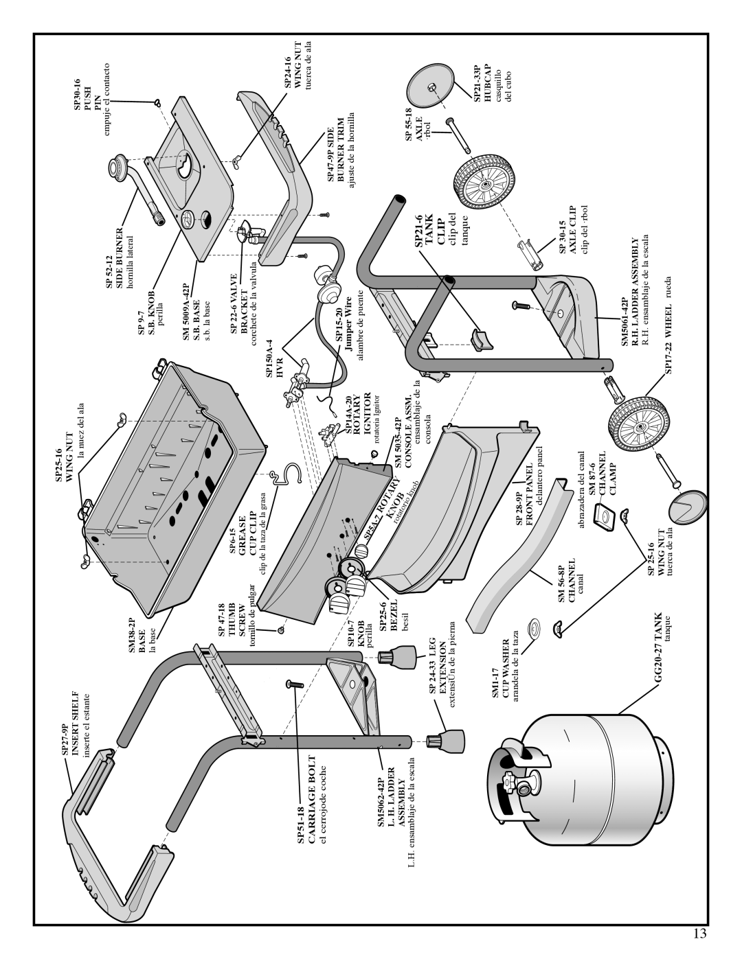 Fiesta EZT45055-P342 manual Tank 