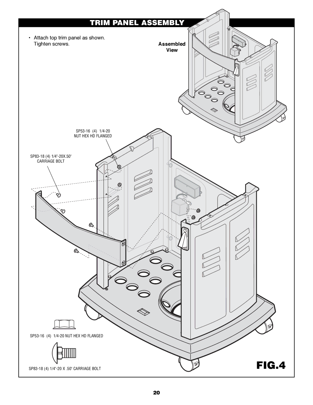 Fiesta FG50057 manual Trim Panel Assembly 