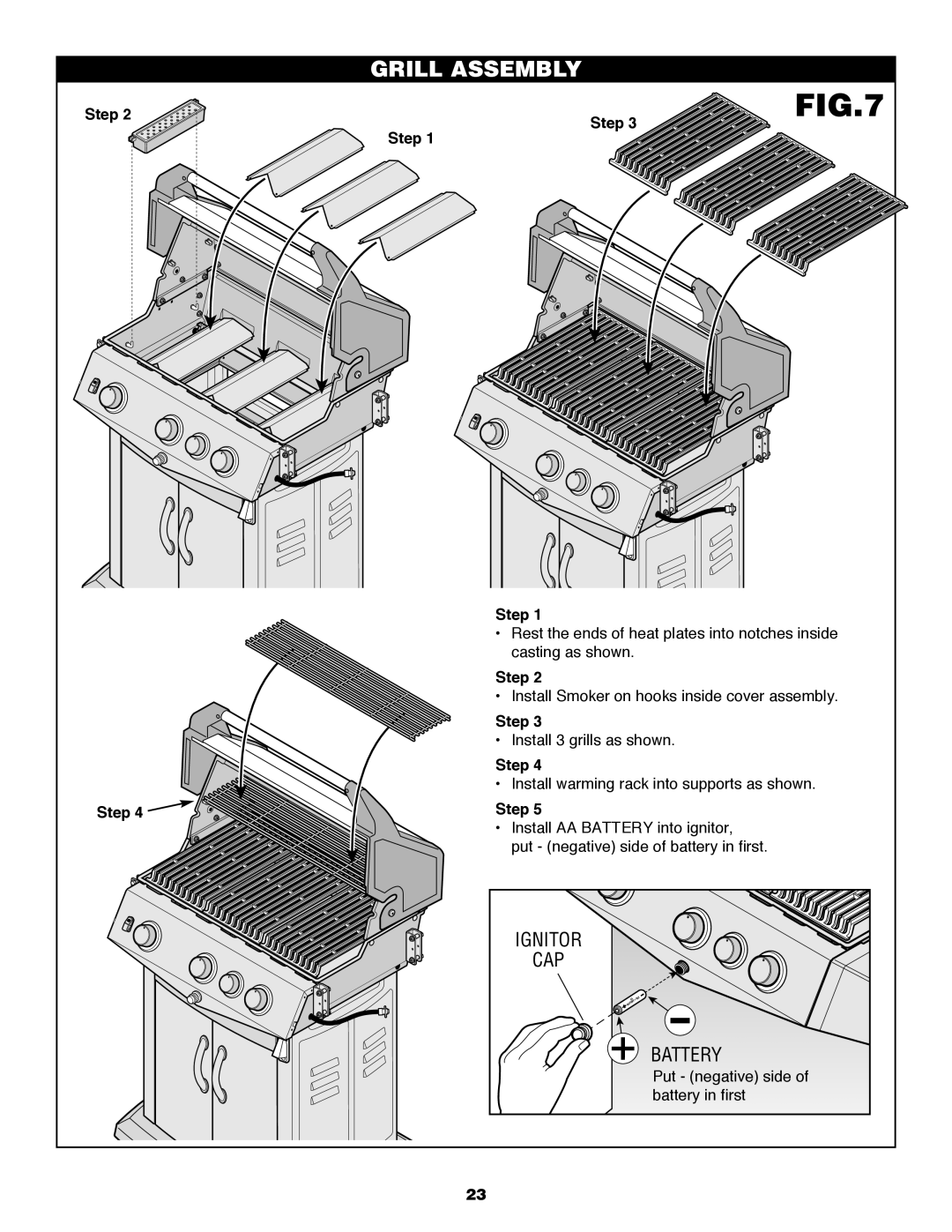 Fiesta FG50057 manual Grill Assembly 