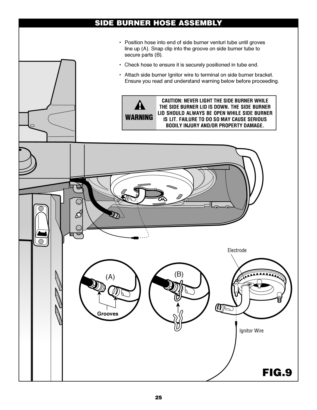 Fiesta FG50057 manual Side Burner Hose Assembly 