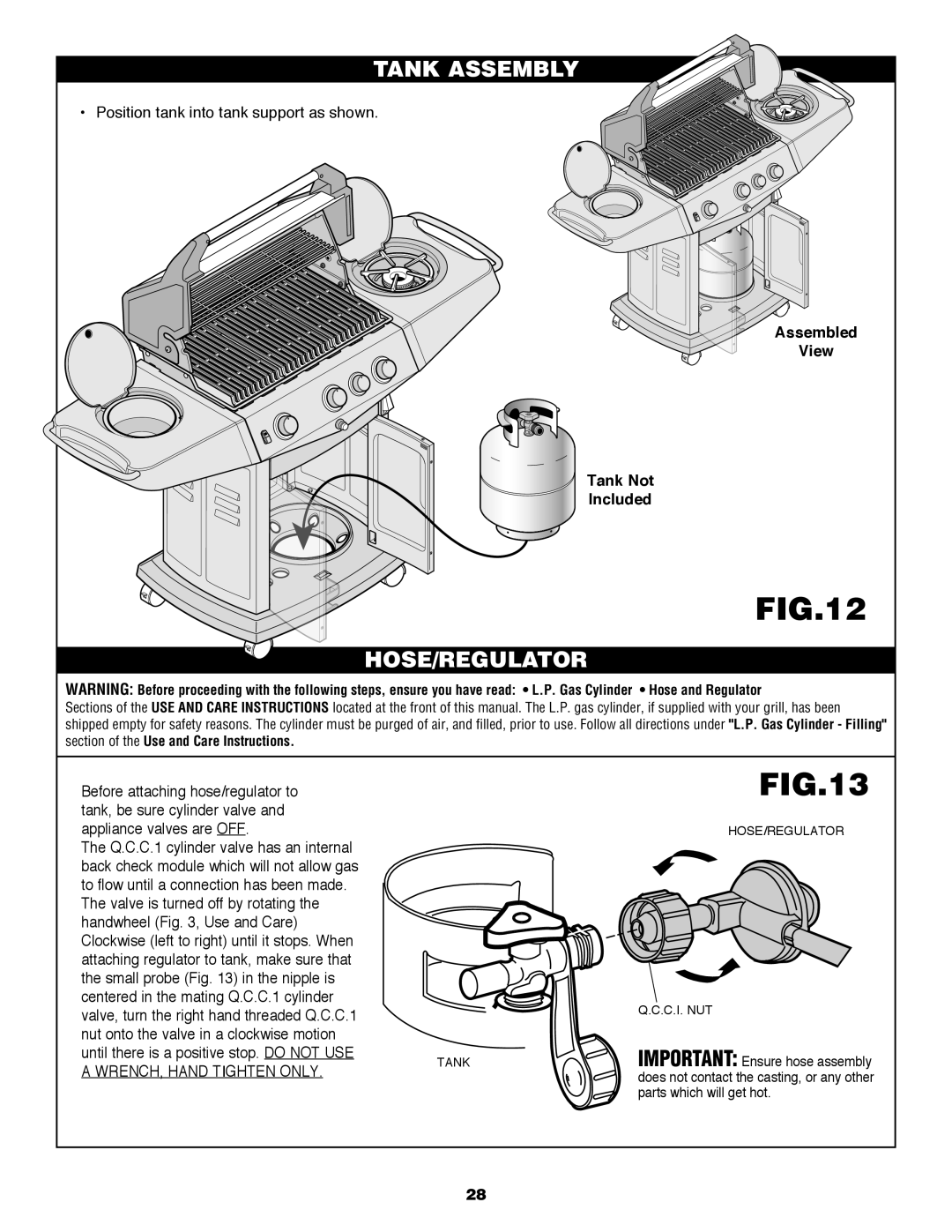 Fiesta FG50057 manual Tank Assembly, Hose/Regulator 