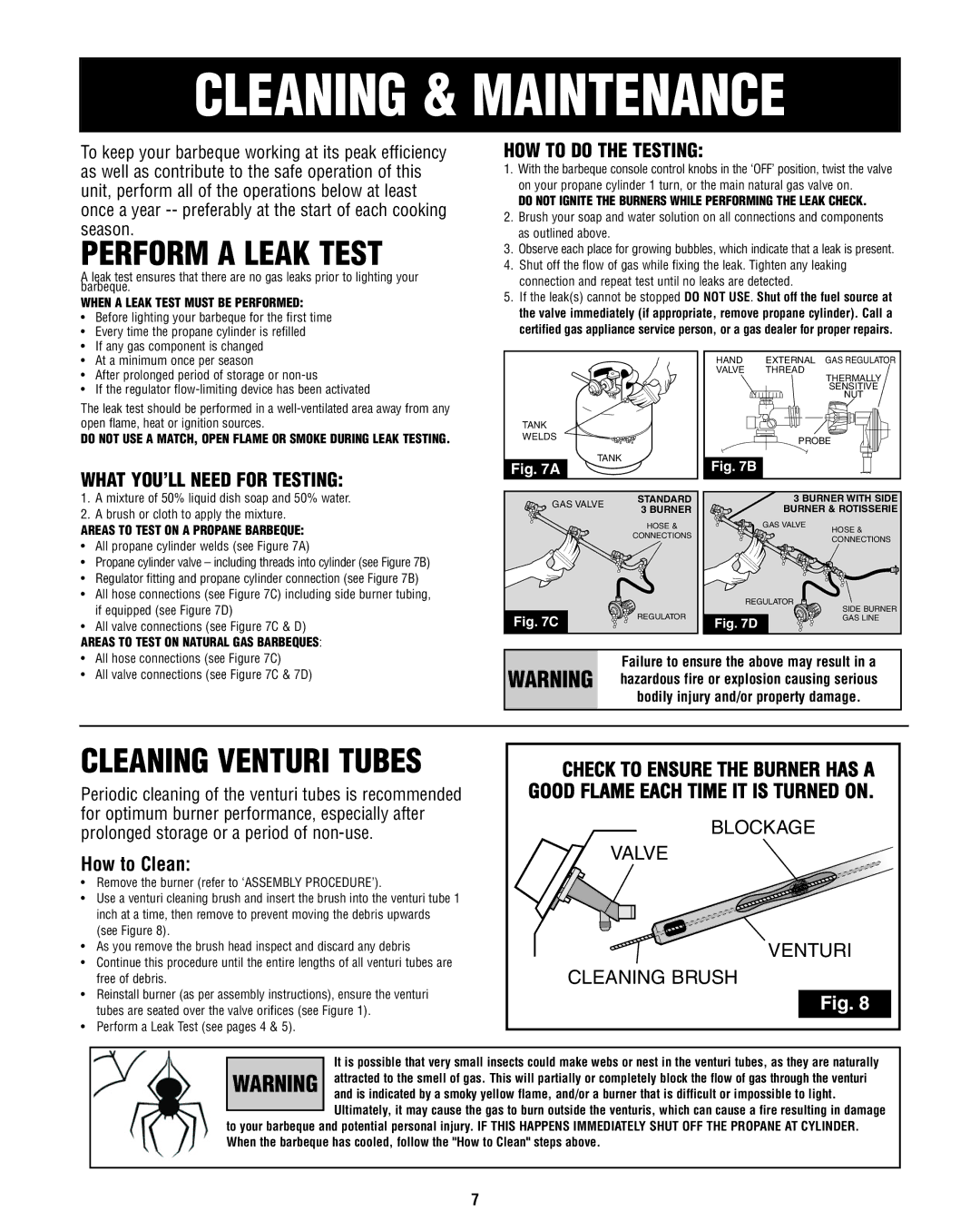 Fiesta FG50069 manual Perform a Leak Test, HOW to do the Testing, What YOU’LL Need for Testing, How to Clean 