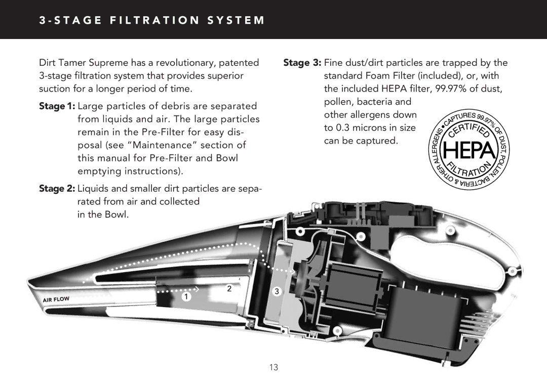 FilterStream V2400 instruction manual T a G E F I L T R a T I O N S Y S T E M 