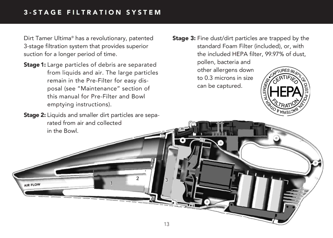 FilterStream V2510 manual T a G E F I L T R a T I O N S Y S T E M 