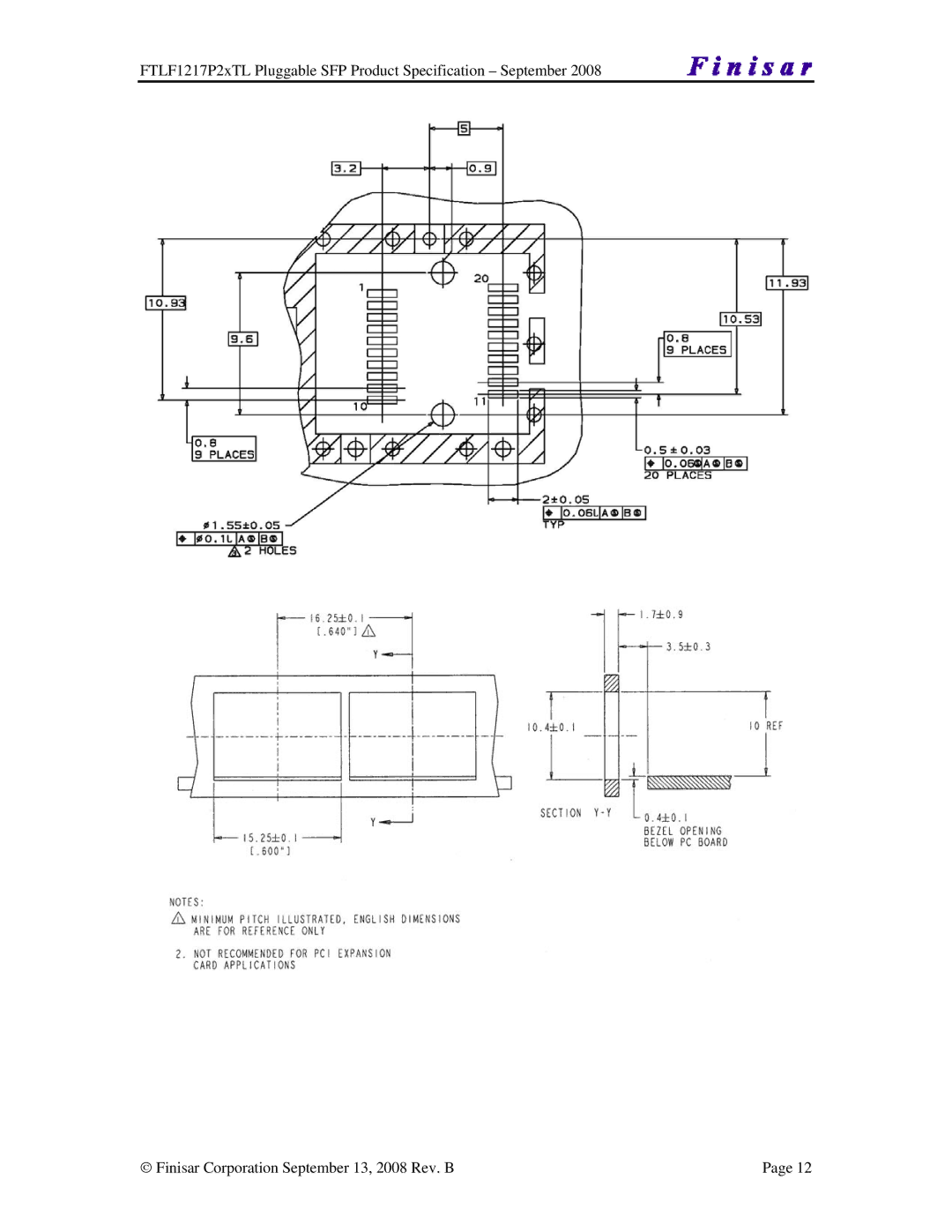 Finisar FTLF1217P2XTL manual 