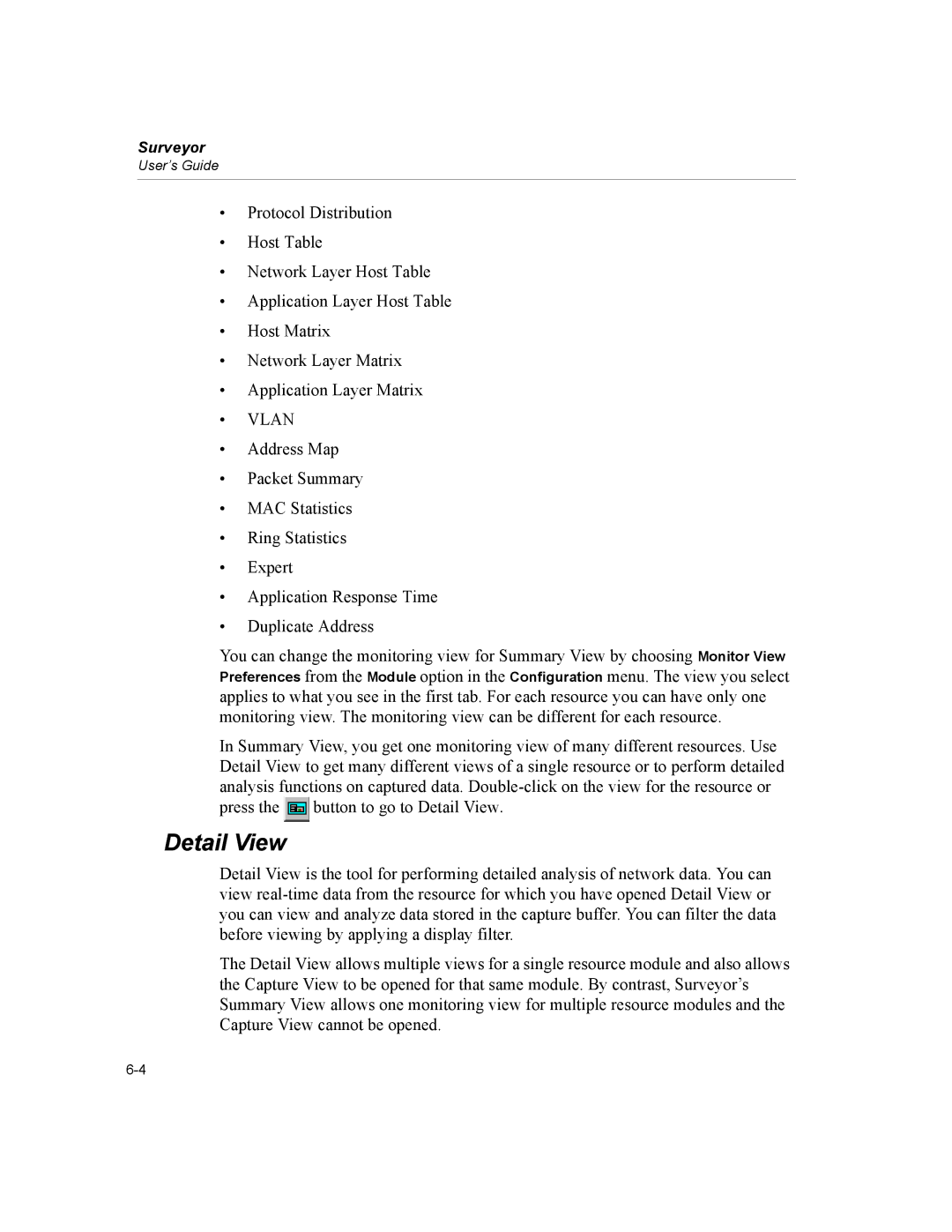 Finisar Surveyor manual Detail View, Vlan 