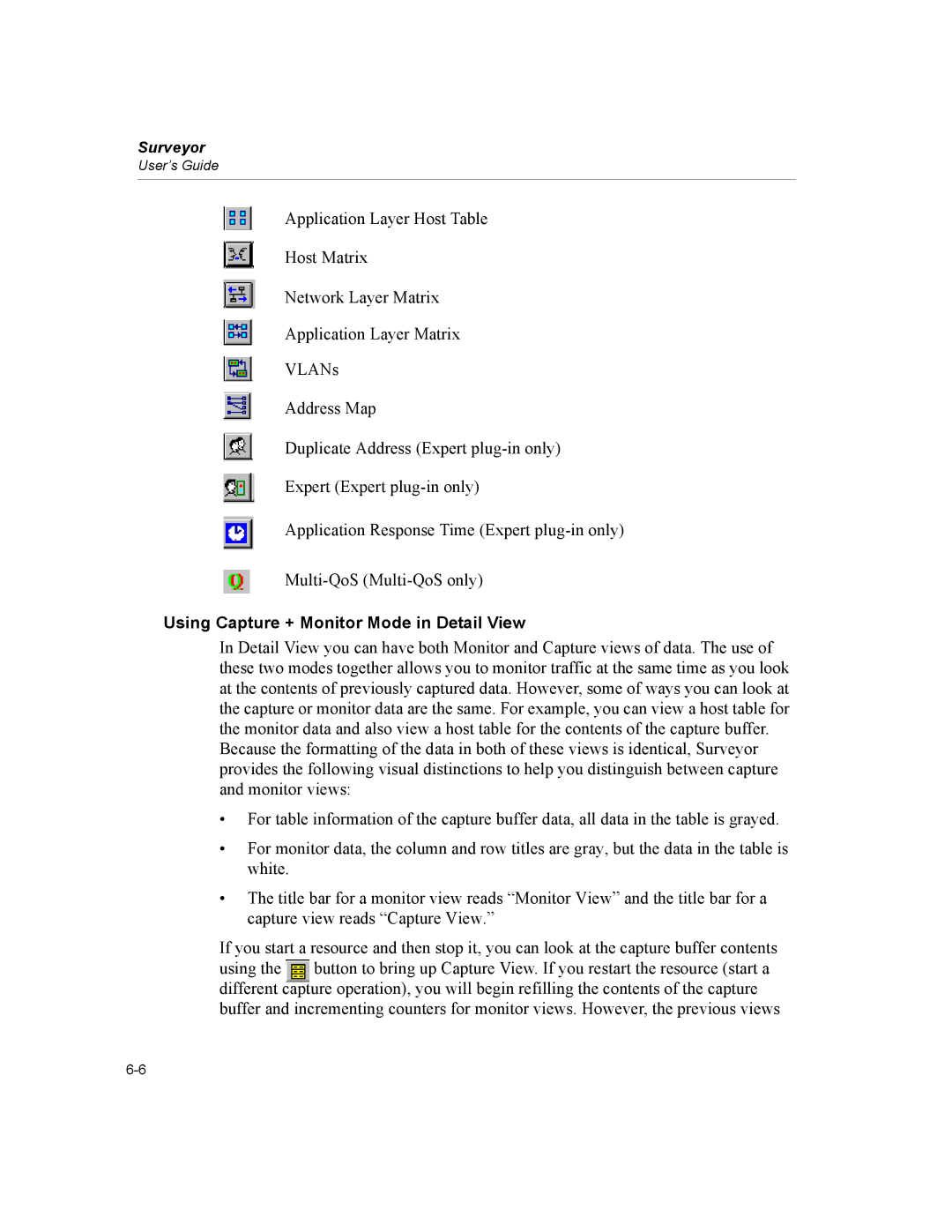 Finisar Surveyor manual Using Capture + Monitor Mode in Detail View 