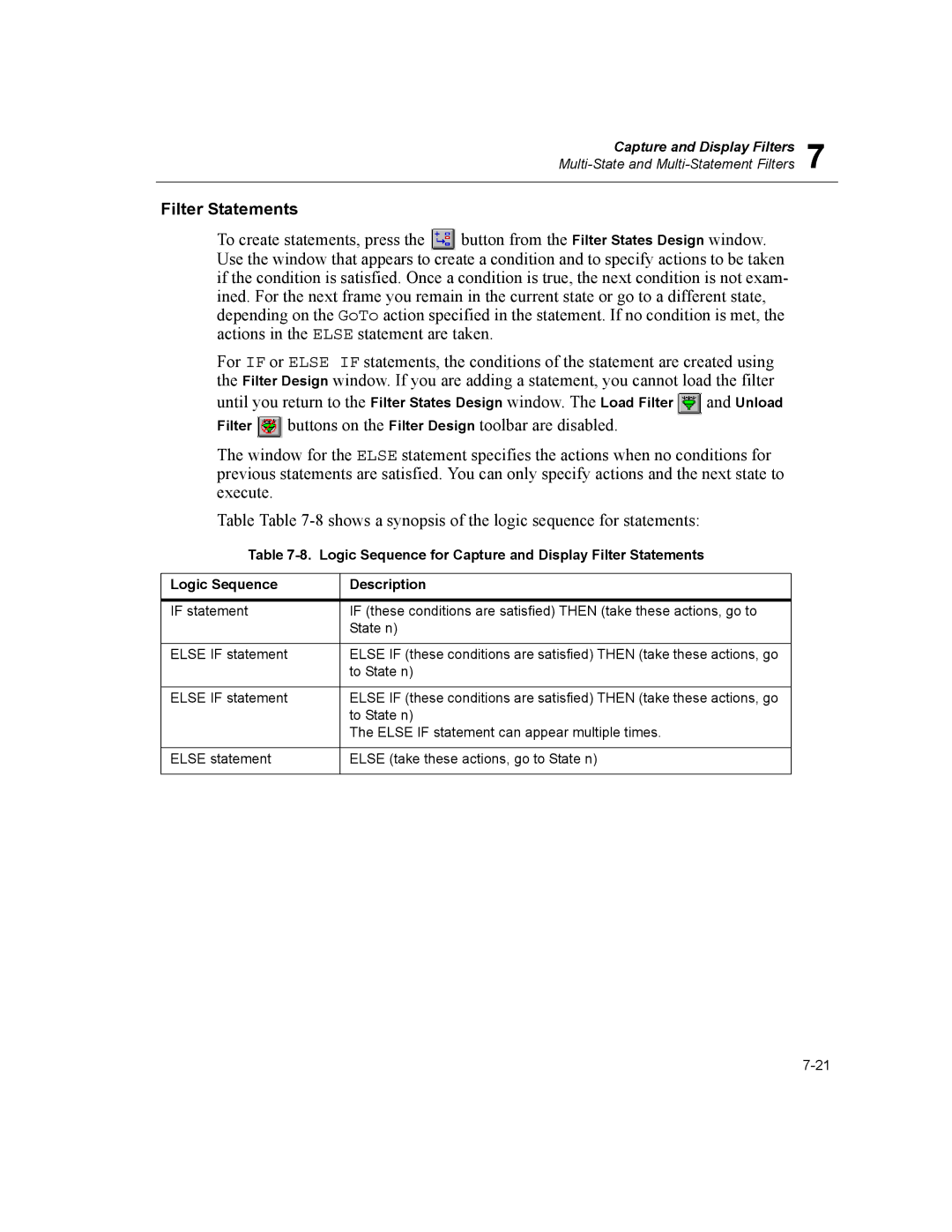 Finisar Surveyor manual Filter Statements 