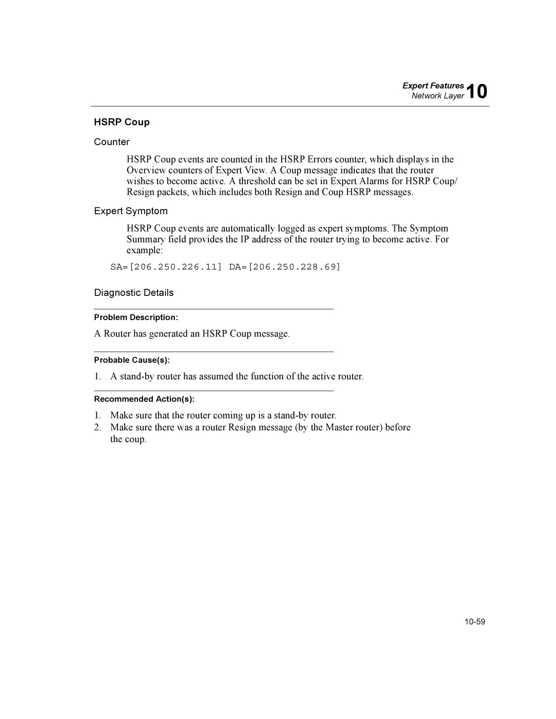 Finisar Surveyor manual Hsrp Coup, SA=206.250.226.11 DA=206.250.228.69 