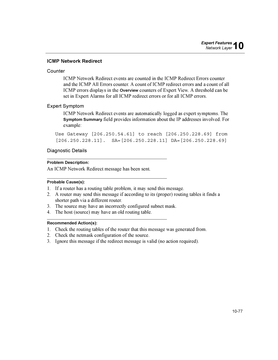 Finisar Surveyor manual Icmp Network Redirect 