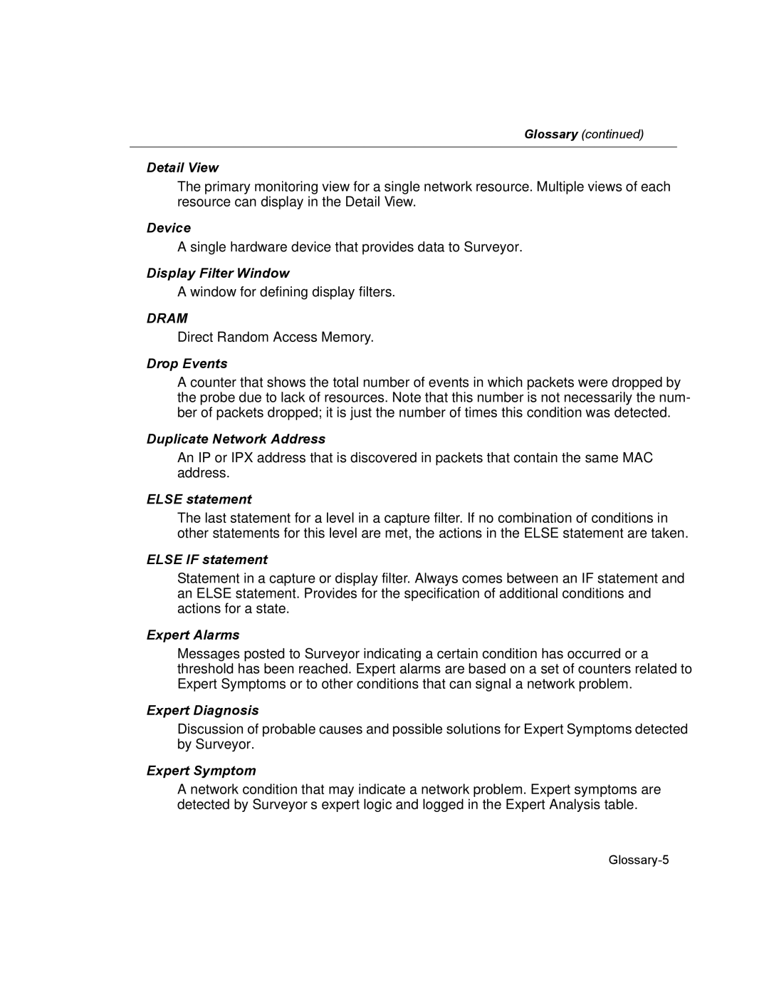 Finisar Surveyor manual Dram 