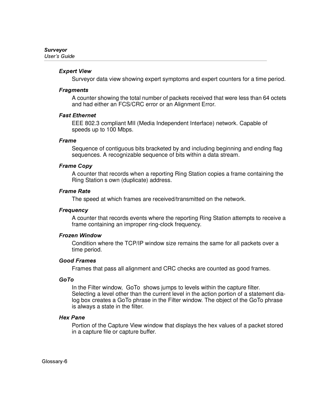 Finisar Surveyor manual Expert View 