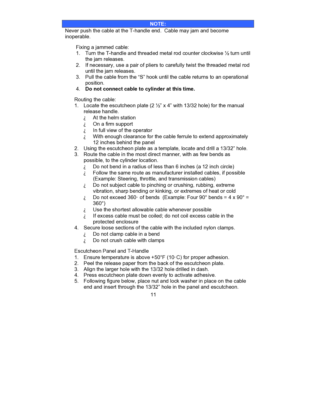 Fireboy- Xintex, LTD MA2 FE-241, HFC-227ea, CG2 owner manual Do not connect cable to cylinder at this time 