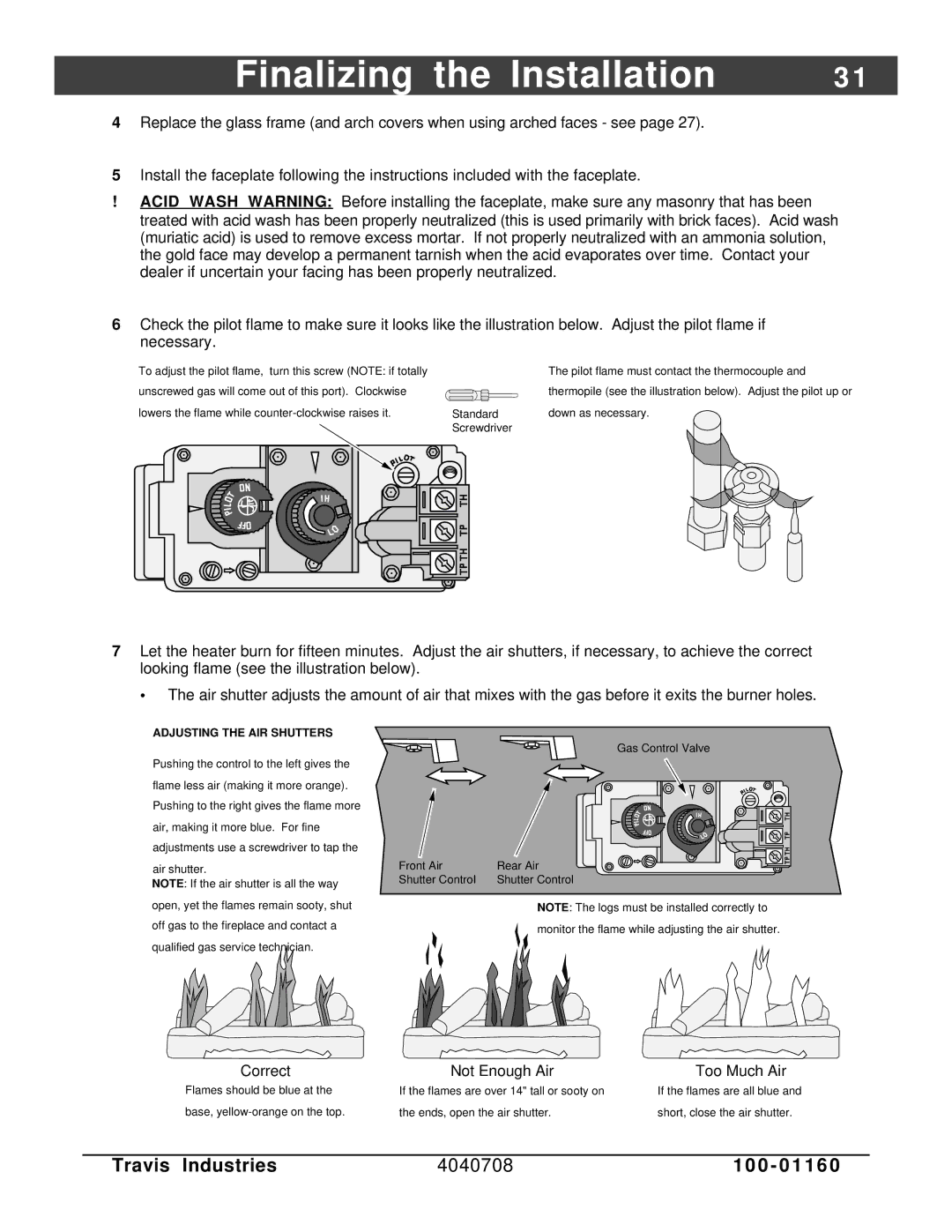 FireplaceXtrordinair 36 DV EFIII owner manual Correct 