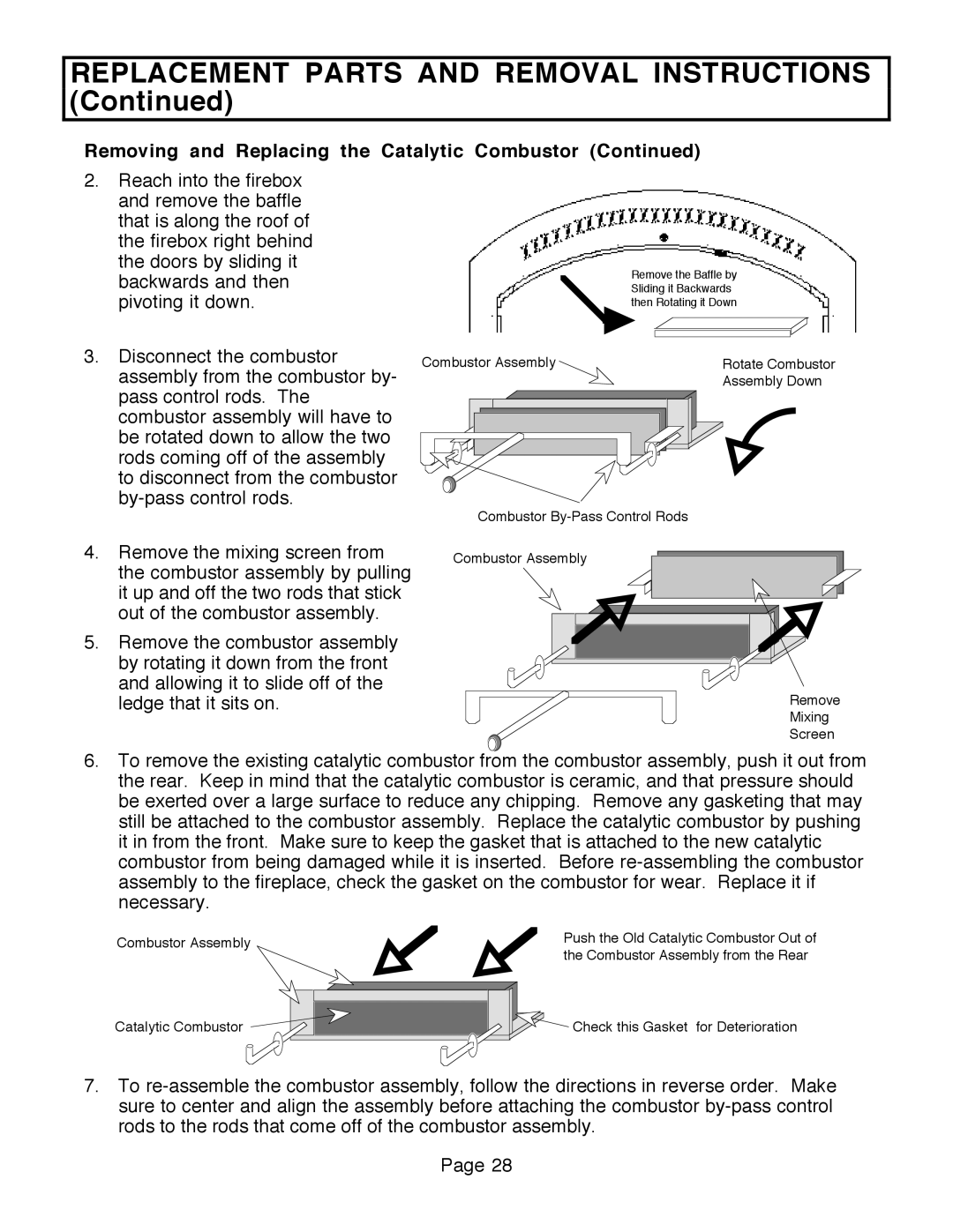 FireplaceXtrordinair 36A-BI, 36A-ZC manual Combustor Assembly 