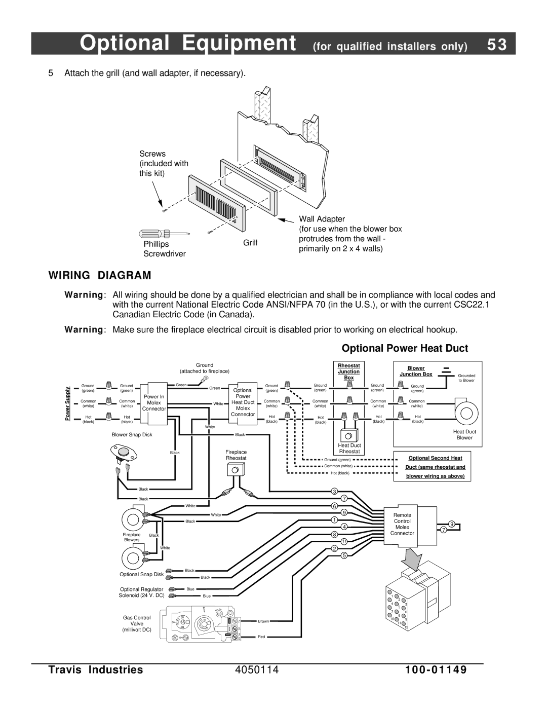 FireplaceXtrordinair 44 DV XXL EF manual Wiring Diagram 