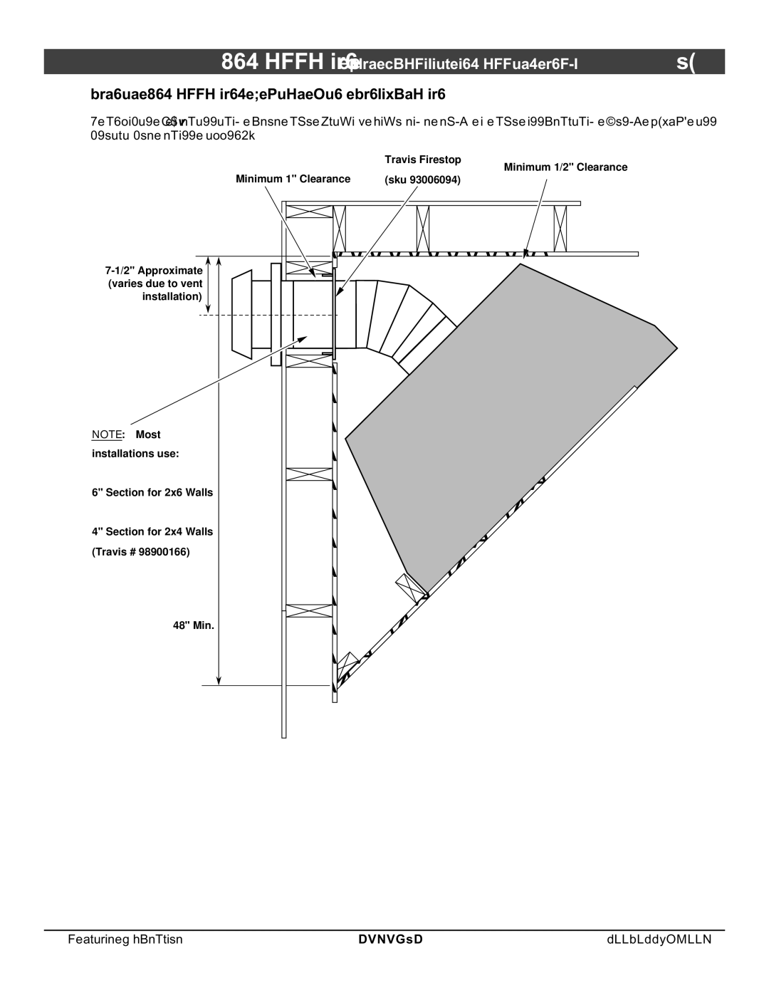 FireplaceXtrordinair 864 HH installation manual Corner Installations Rear Vent Configuration 